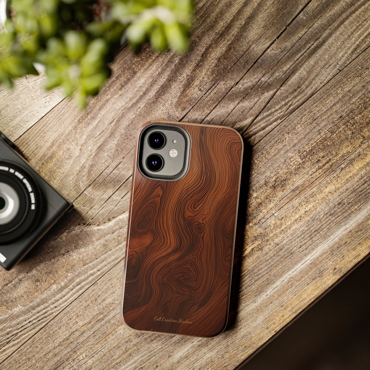 Introducing the "Natural Woodgrain" Cell Phone Case – Embrace Organic Beauty with Wood Pattern Design -Tough Phone Cases