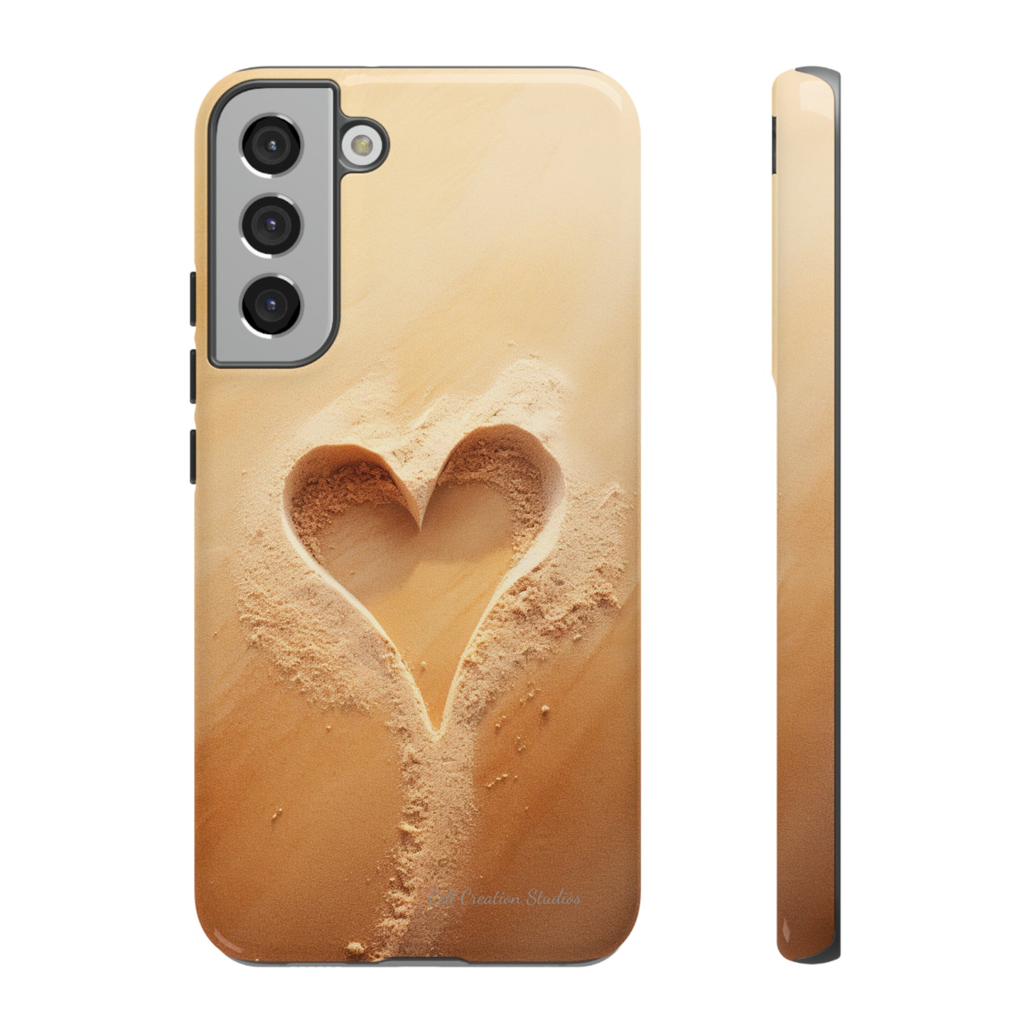 "Eternal Love: Sand Heart" Cell Phone Case -Tough Cases