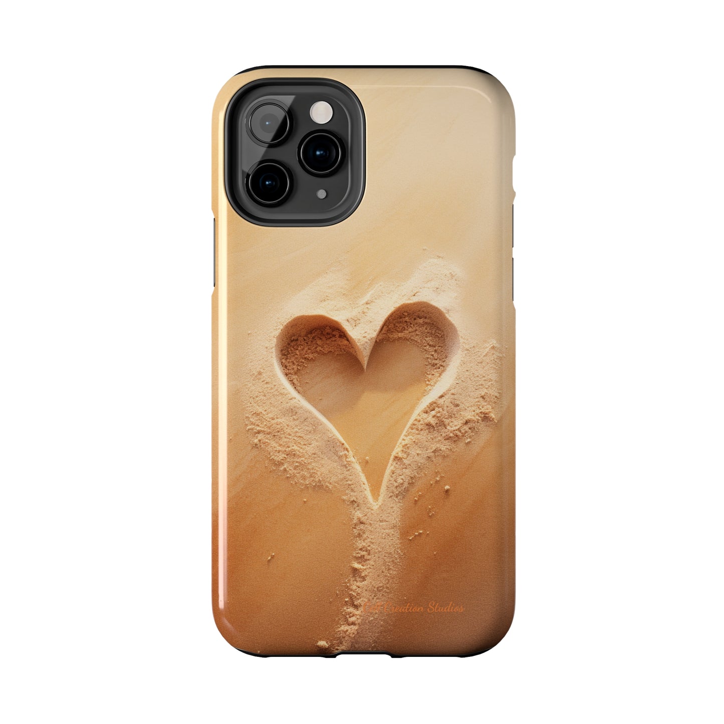 "Eternal Love: Sand Heart" Cell Phone Case -Tough Phone Cases