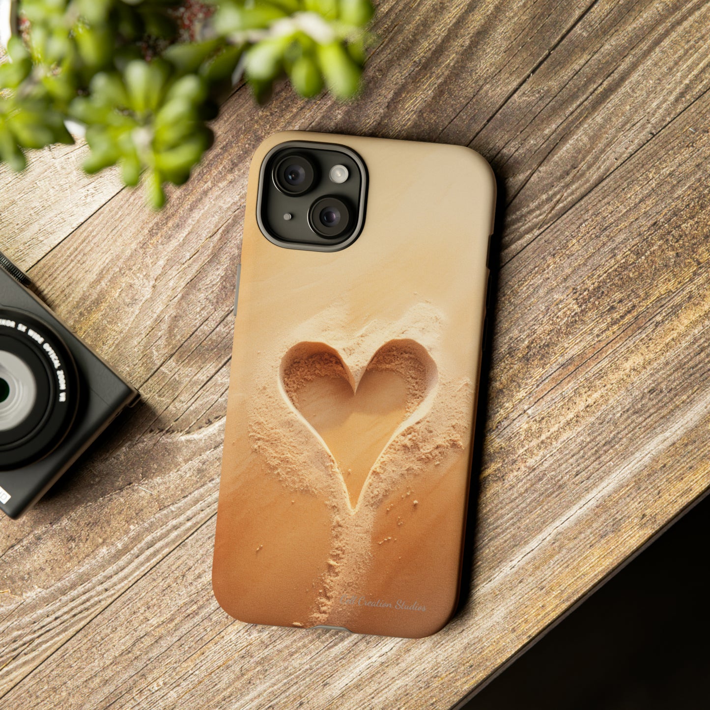 "Eternal Love: Sand Heart" Cell Phone Case -Tough Cases