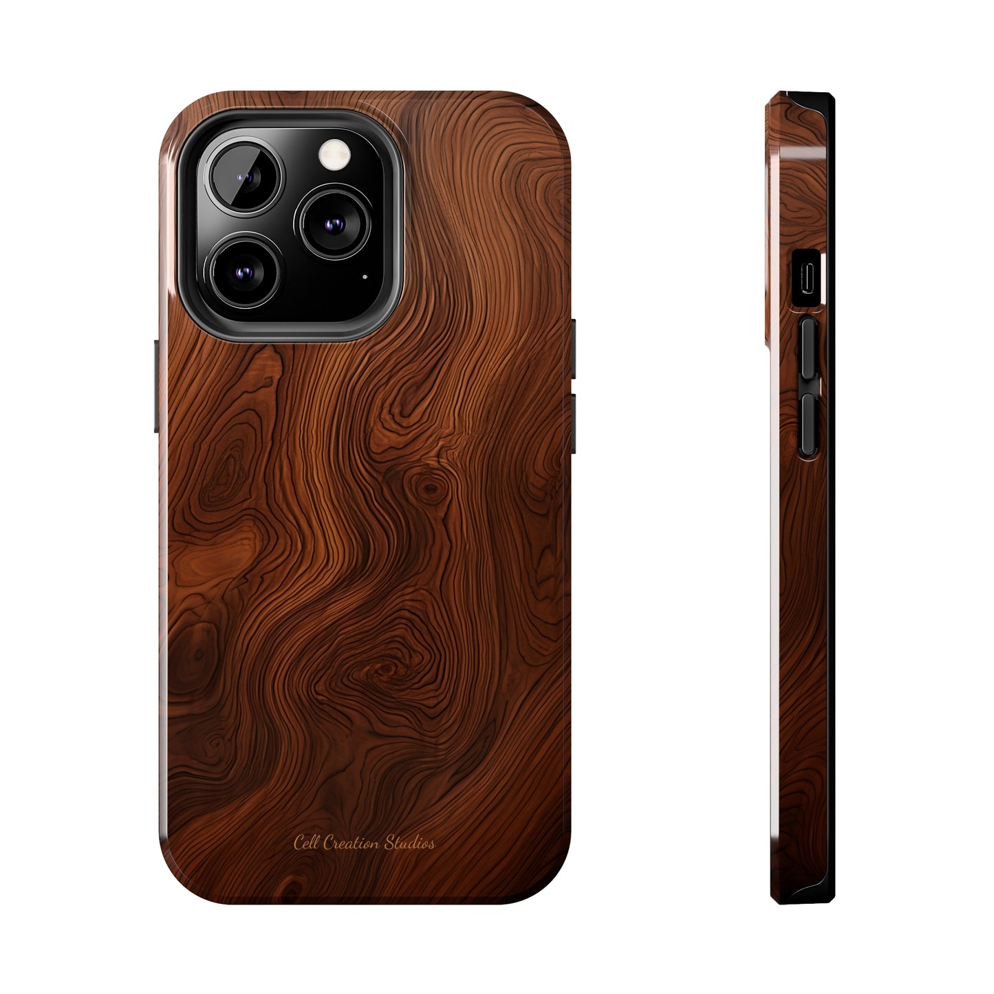 Introducing the "Natural Woodgrain" Cell Phone Case – Embrace Organic Beauty with Wood Pattern Design -Tough Phone Cases