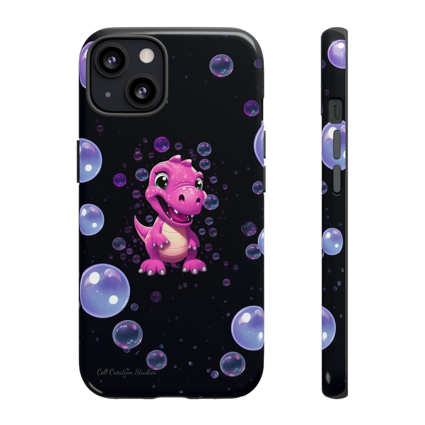 "Dino Glam" Glitter Dinosaur Phone Case -Tough Cases
