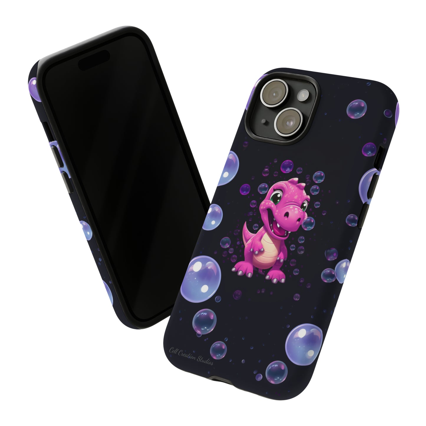 "Dino Glam" Glitter Dinosaur Phone Case -Tough Cases