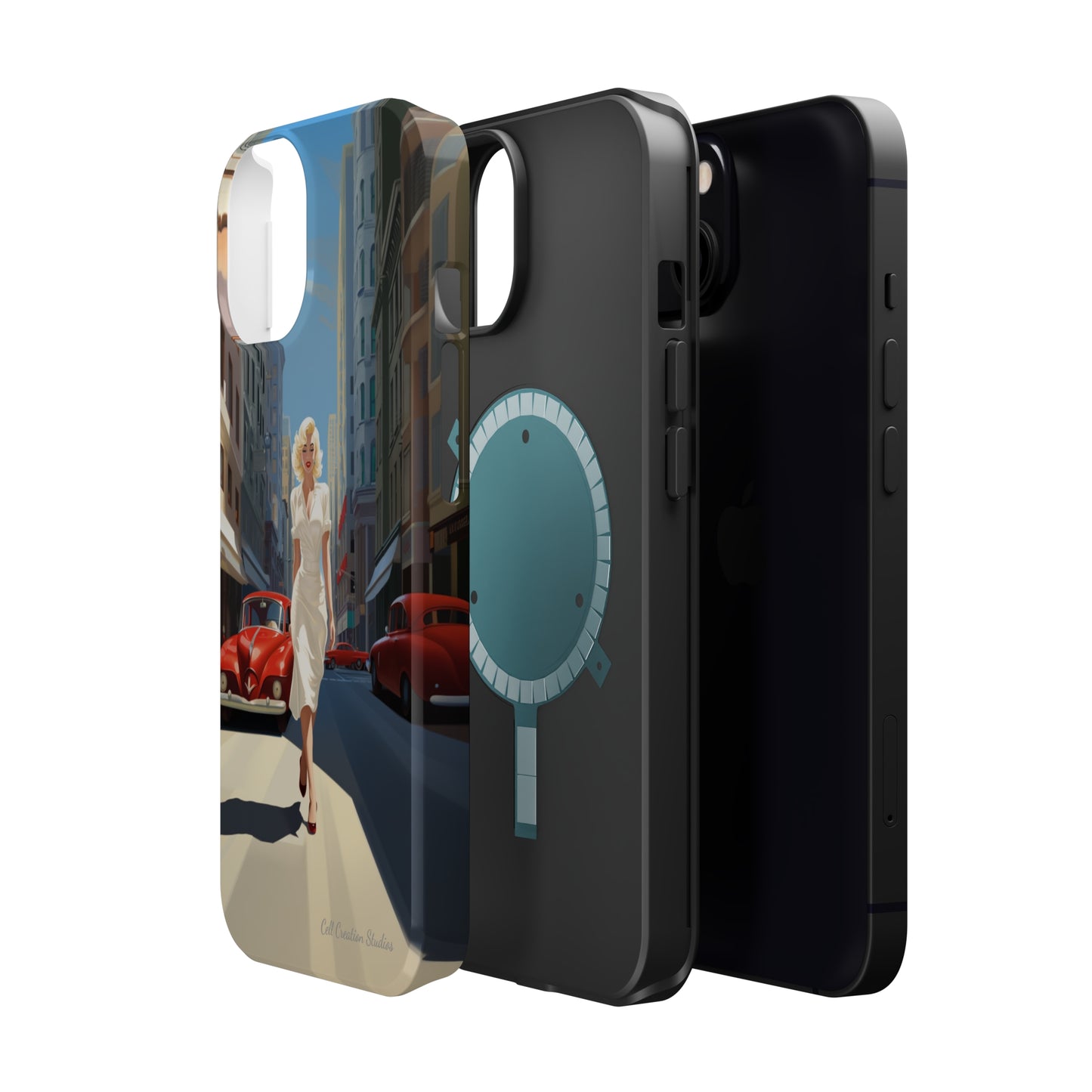 "City Stroll Glamour" Marilyn Monroe Phone Case -MagSafe Tough Cases