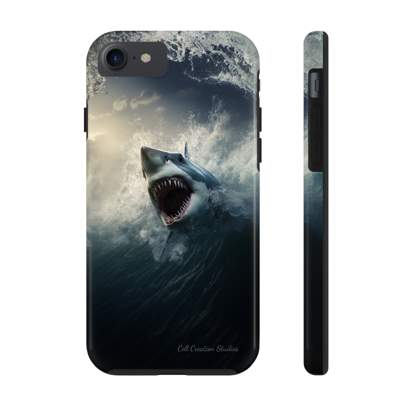 The "Ocean King Great White Shark" Phone Case -Tough Phone Cases