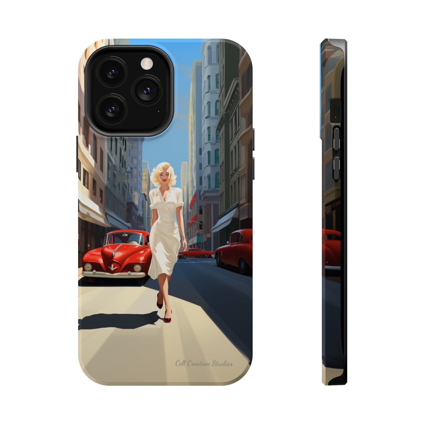 "City Stroll Glamour" Marilyn Monroe Phone Case -MagSafe Tough Cases