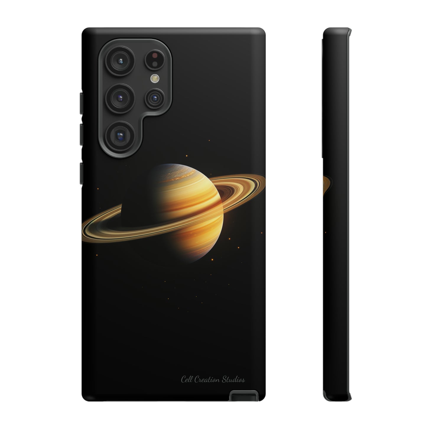 Introducing the "Saturn's Elegance" Cell Phone Case – A Cosmic Masterpiece -Tough Cases
