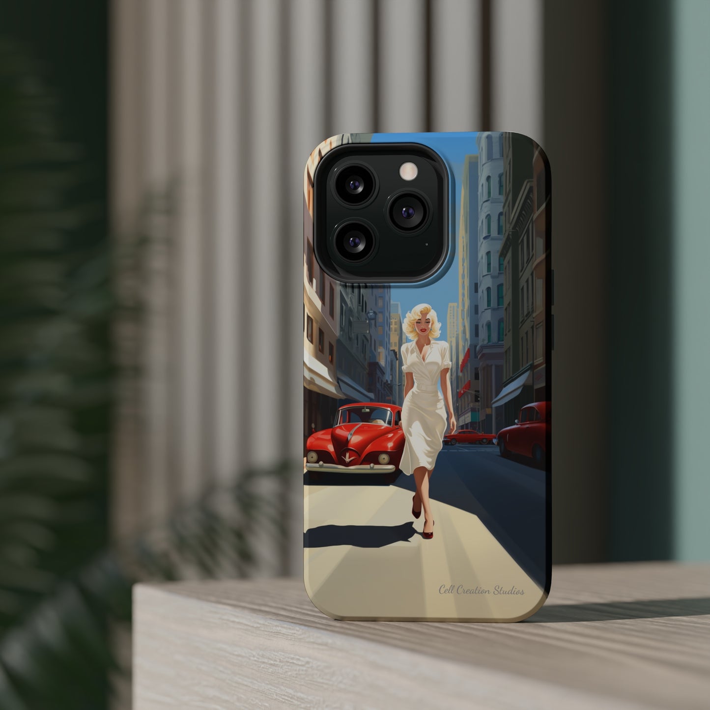 "City Stroll Glamour" Marilyn Monroe Phone Case -MagSafe Tough Cases