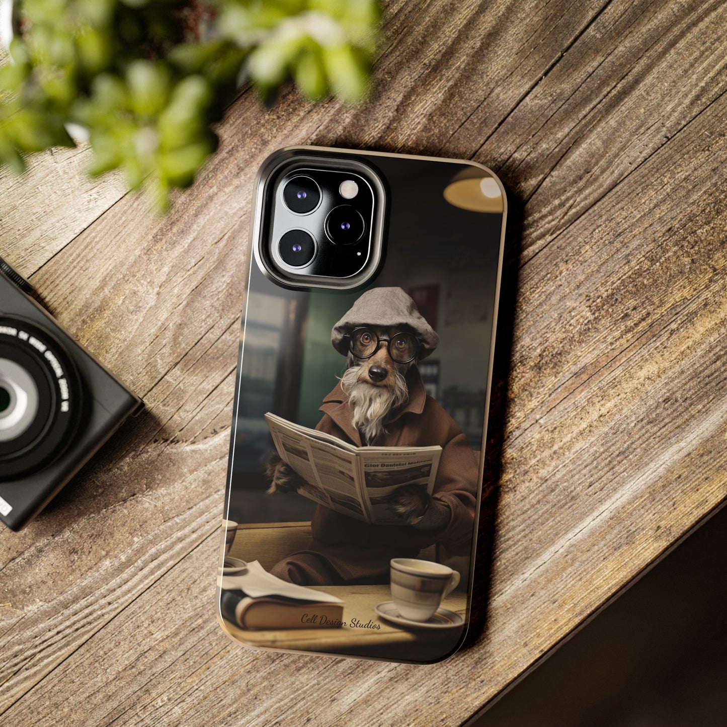 Introducing the "Canine Scholar" Cell Phone Case – Where Canine Meets Wisdom. -Tough Phone Cases