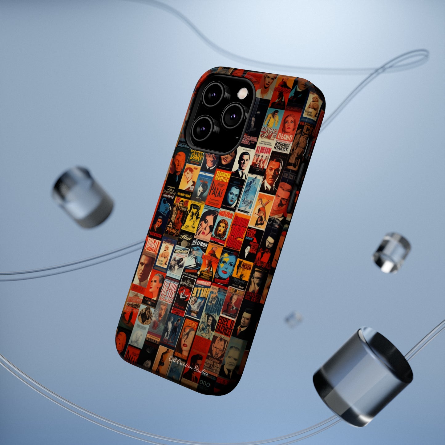 Introducing the "Vintage Movie Poster Collage" Cell Phone Case – Timeless Hollywood Charm -MagSafe Tough Cases