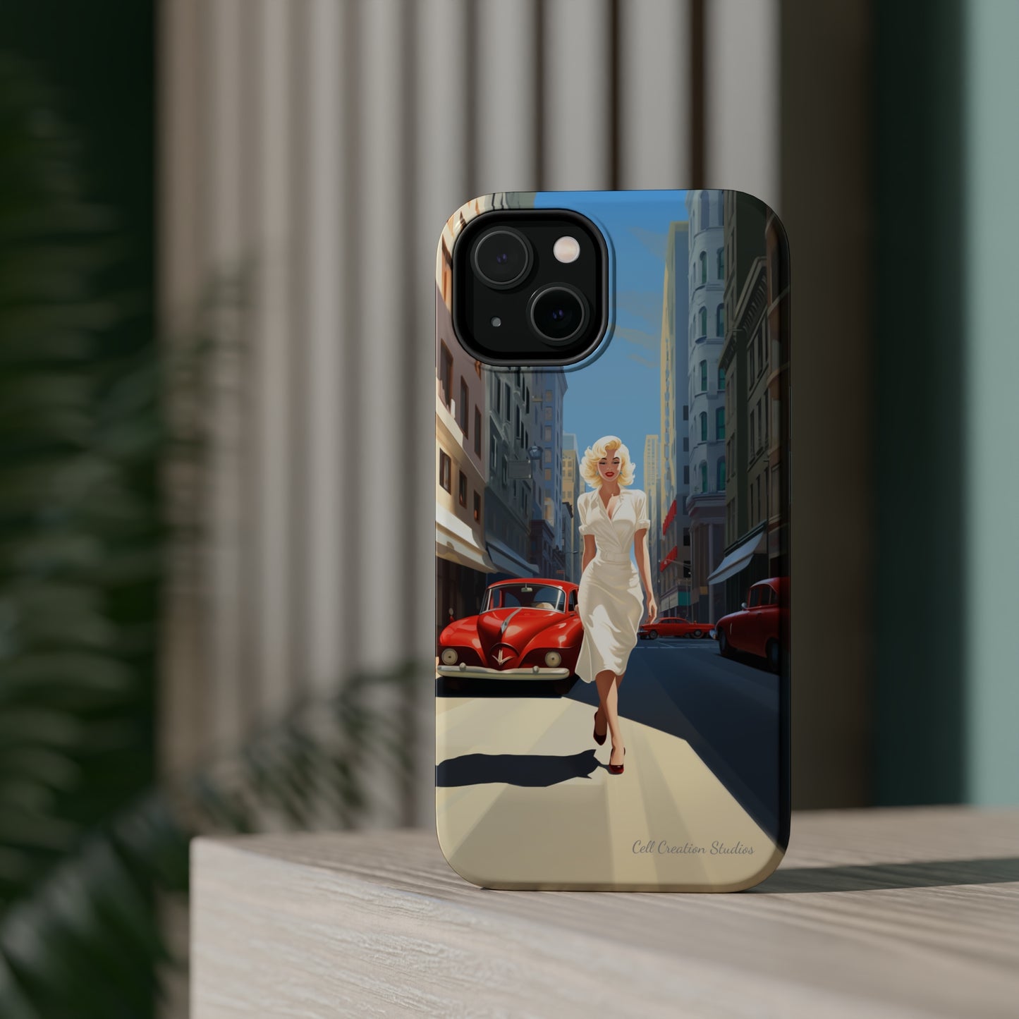 "City Stroll Glamour" Marilyn Monroe Phone Case -MagSafe Tough Cases