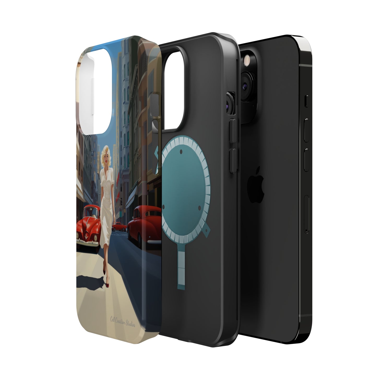 "City Stroll Glamour" Marilyn Monroe Phone Case -MagSafe Tough Cases