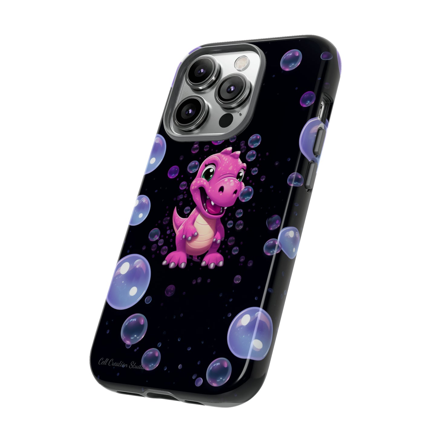 "Dino Glam" Glitter Dinosaur Phone Case -Tough Cases