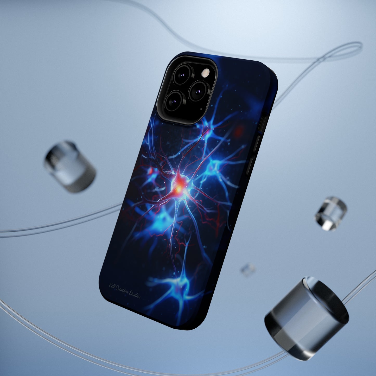 Introducing the "Neural Nexus" Cell Phone Case – Illuminate the Complexity Within! -MagSafe Tough Cases