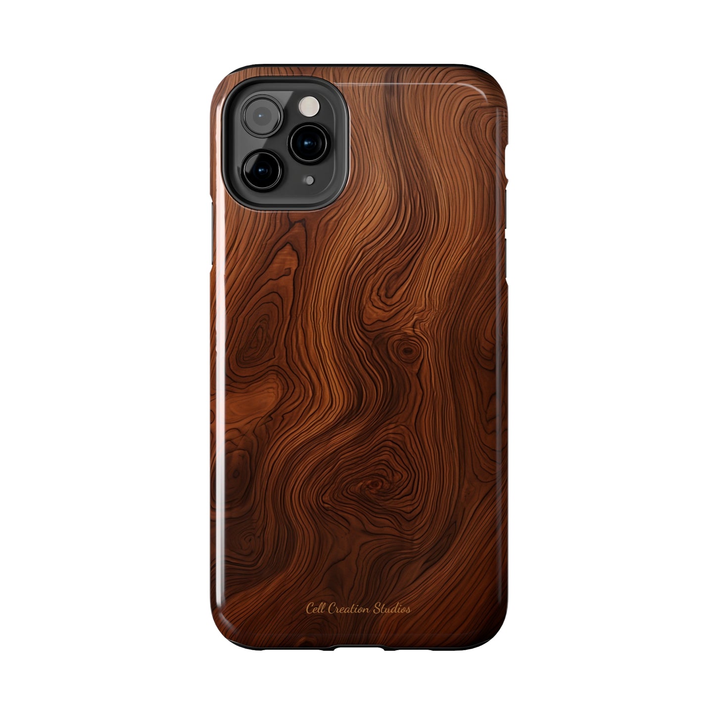 Introducing the "Natural Woodgrain" Cell Phone Case – Embrace Organic Beauty with Wood Pattern Design -Tough Phone Cases