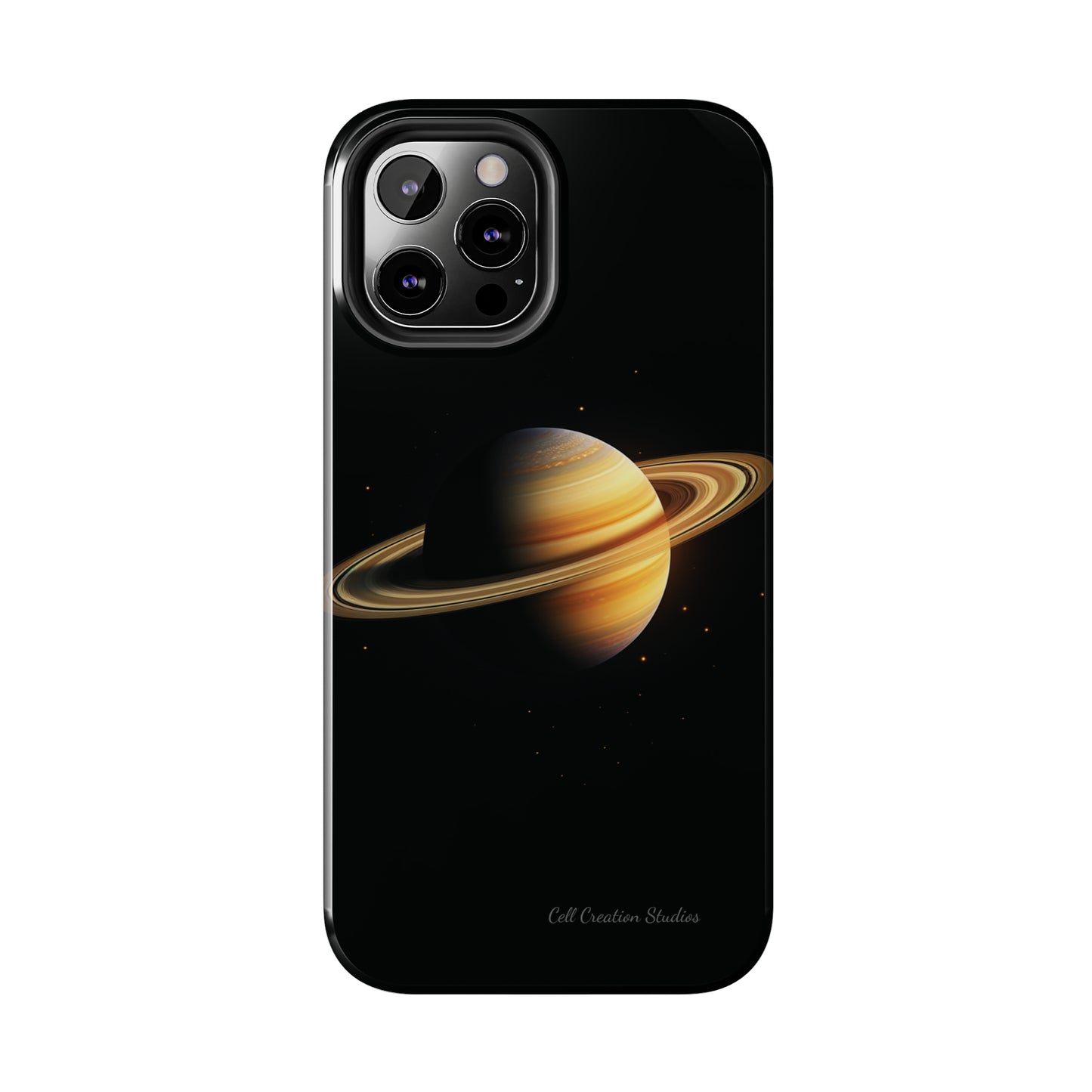 Introducing the "Saturn's Elegance" Cell Phone Case – A Cosmic Masterpiece -Tough Phone Cases