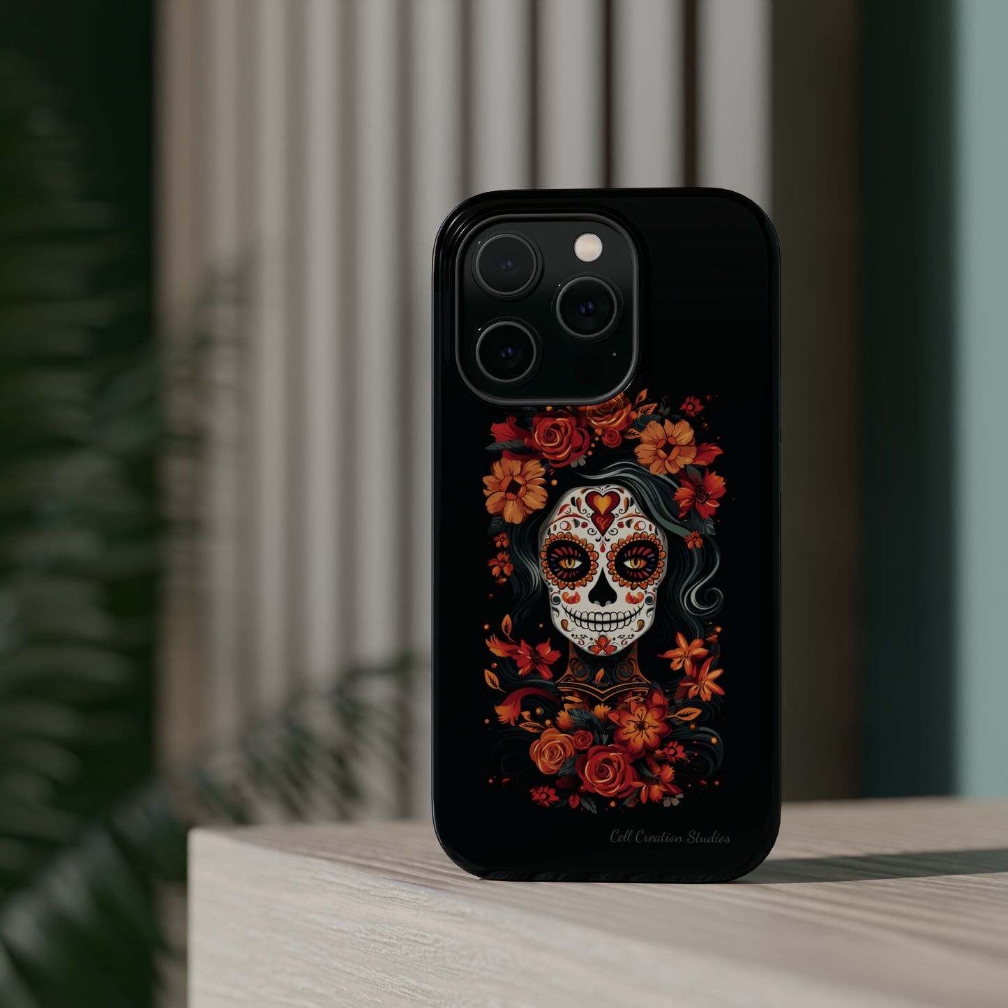 Introducing the "Day of the Dead Fiesta" Cell Phone Case – Celebrate Life in Style -MagSafe Tough Cases