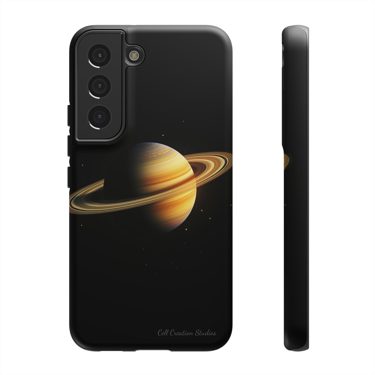 Introducing the "Saturn's Elegance" Cell Phone Case – A Cosmic Masterpiece -Tough Cases