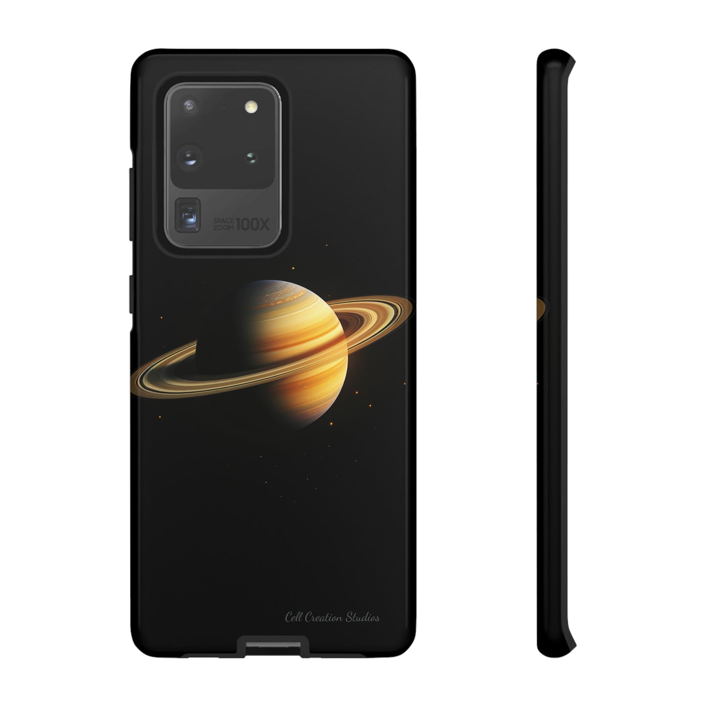 Introducing the "Saturn's Elegance" Cell Phone Case – A Cosmic Masterpiece -Tough Cases
