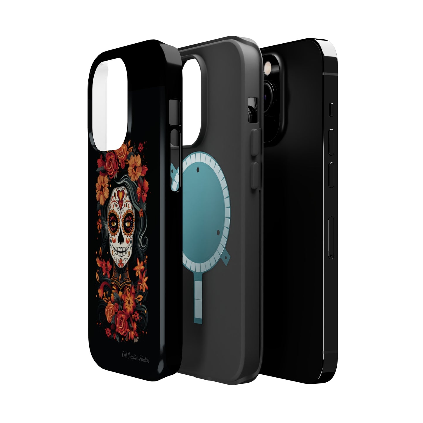 Introducing the "Day of the Dead Fiesta" Cell Phone Case – Celebrate Life in Style -MagSafe Tough Cases