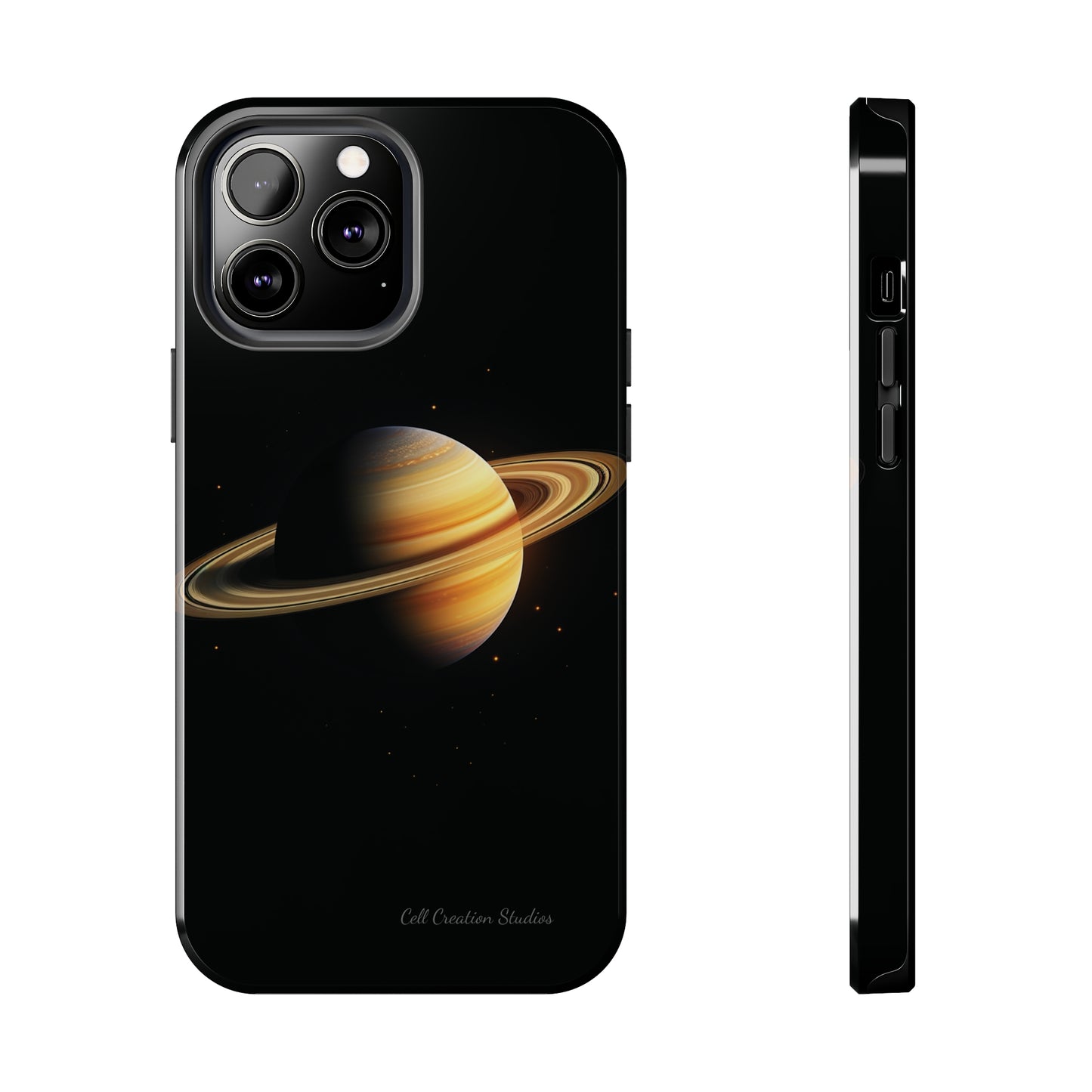 Introducing the "Saturn's Elegance" Cell Phone Case – A Cosmic Masterpiece -Tough Phone Cases
