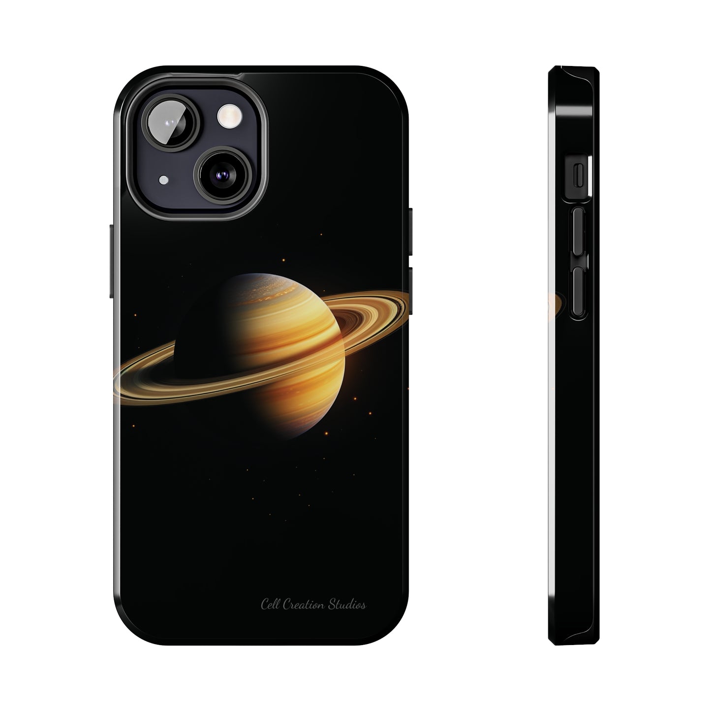 Introducing the "Saturn's Elegance" Cell Phone Case – A Cosmic Masterpiece -Tough Phone Cases