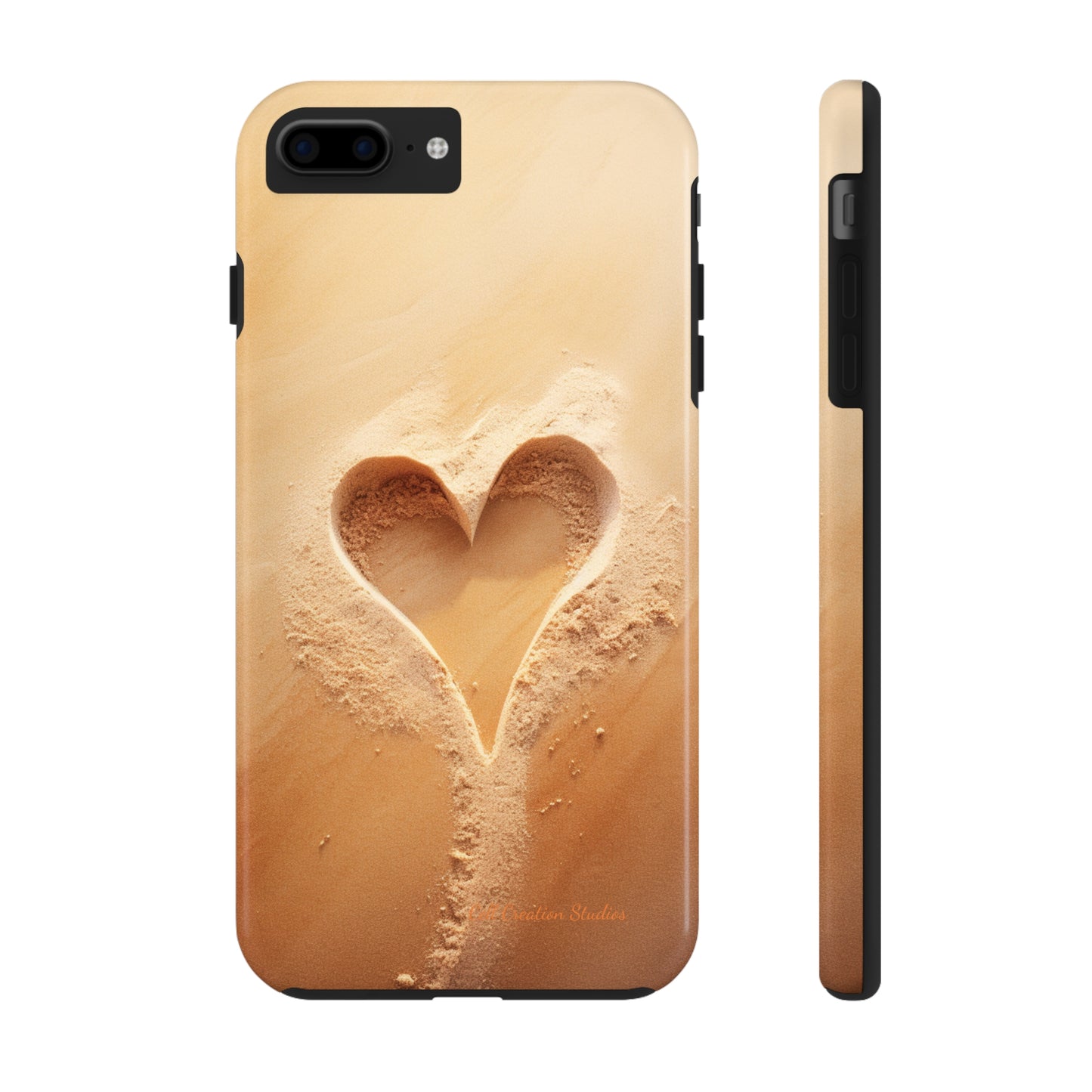 "Eternal Love: Sand Heart" Cell Phone Case -Tough Phone Cases
