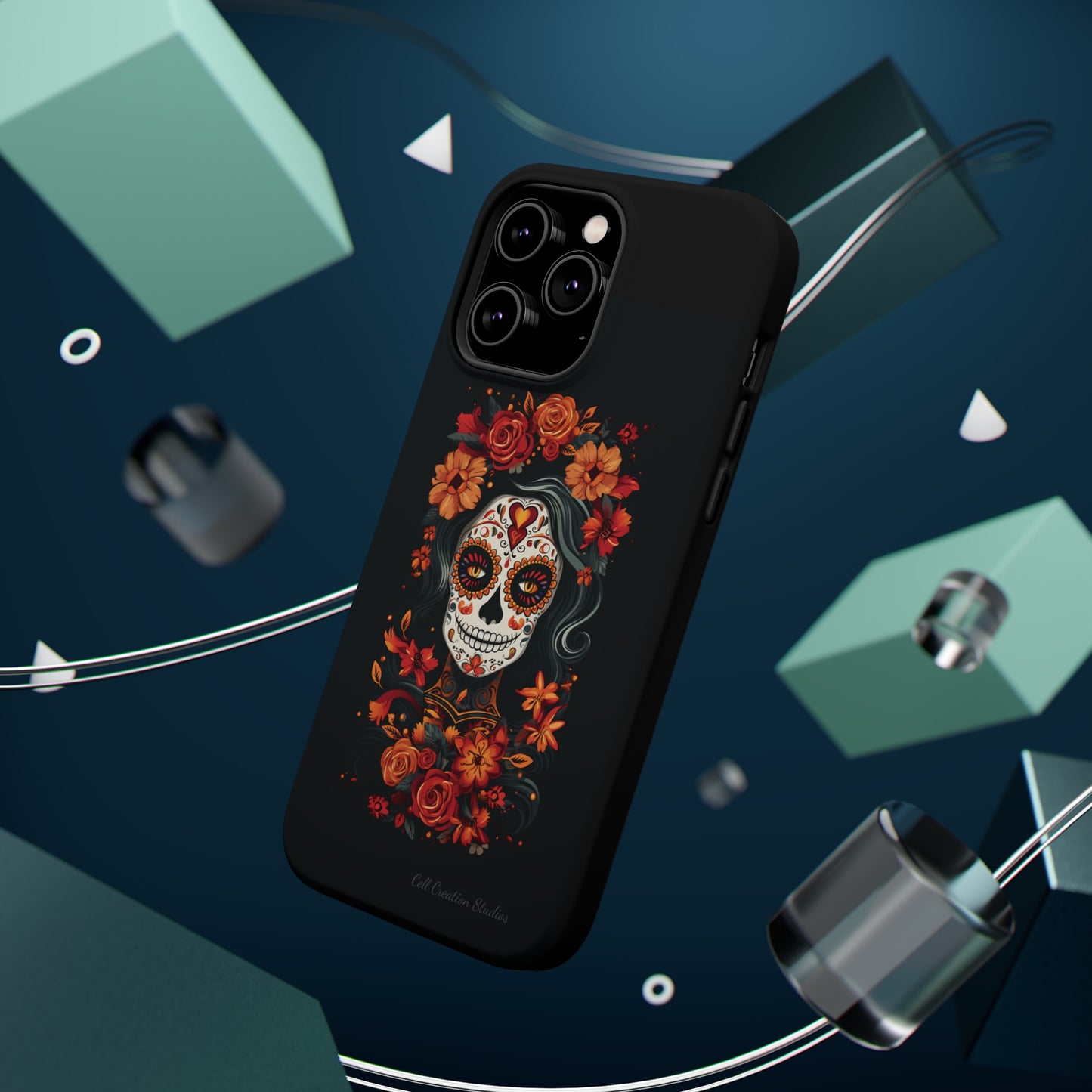 Introducing the "Day of the Dead Fiesta" Cell Phone Case – Celebrate Life in Style -MagSafe Tough Cases