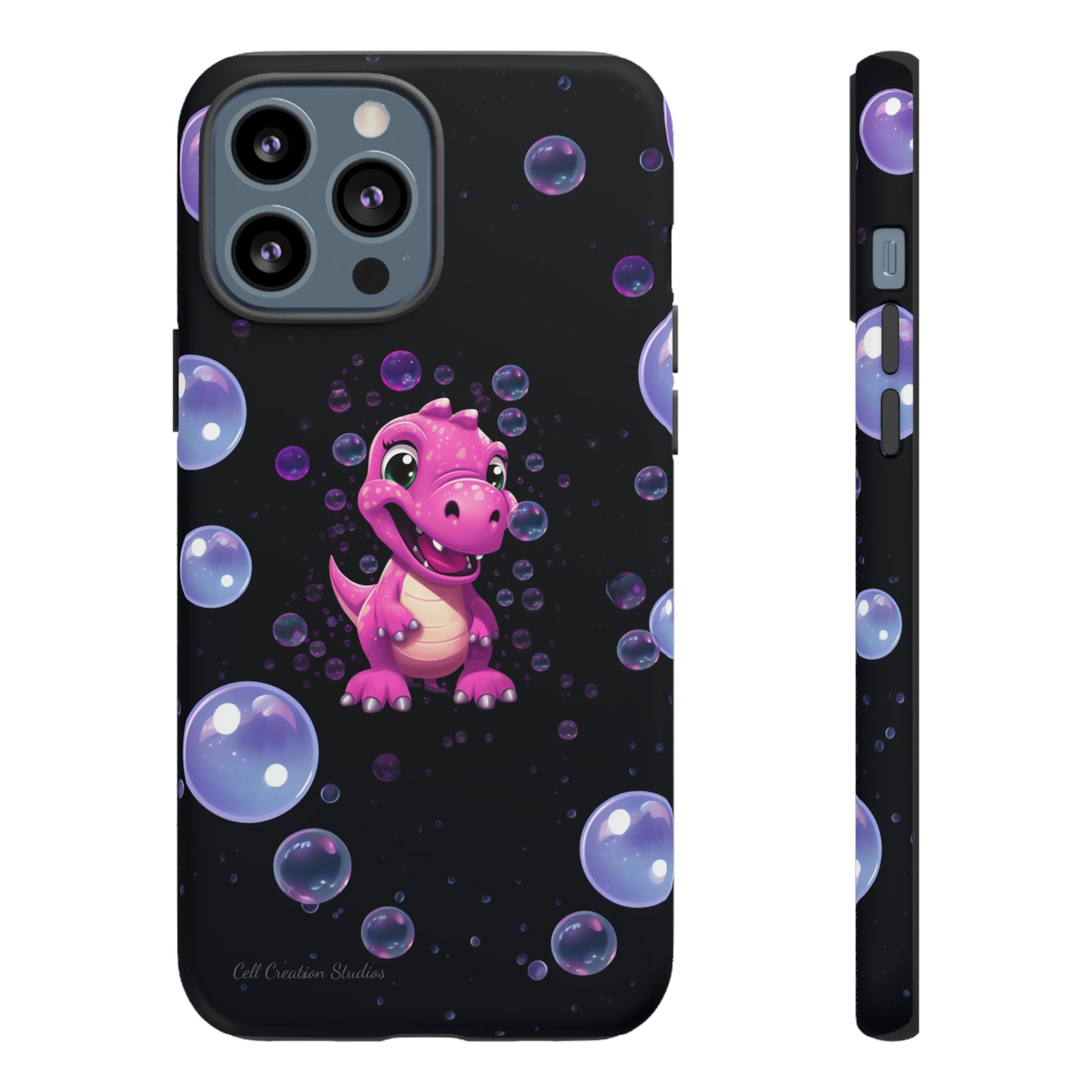 "Dino Glam" Glitter Dinosaur Phone Case -Tough Cases