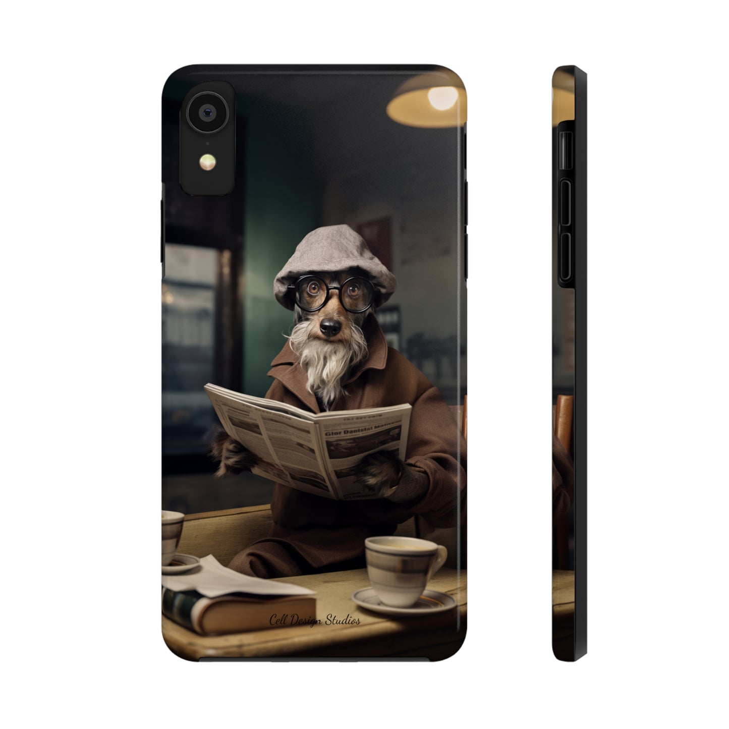 Introducing the "Canine Scholar" Cell Phone Case – Where Canine Meets Wisdom. -Tough Phone Cases