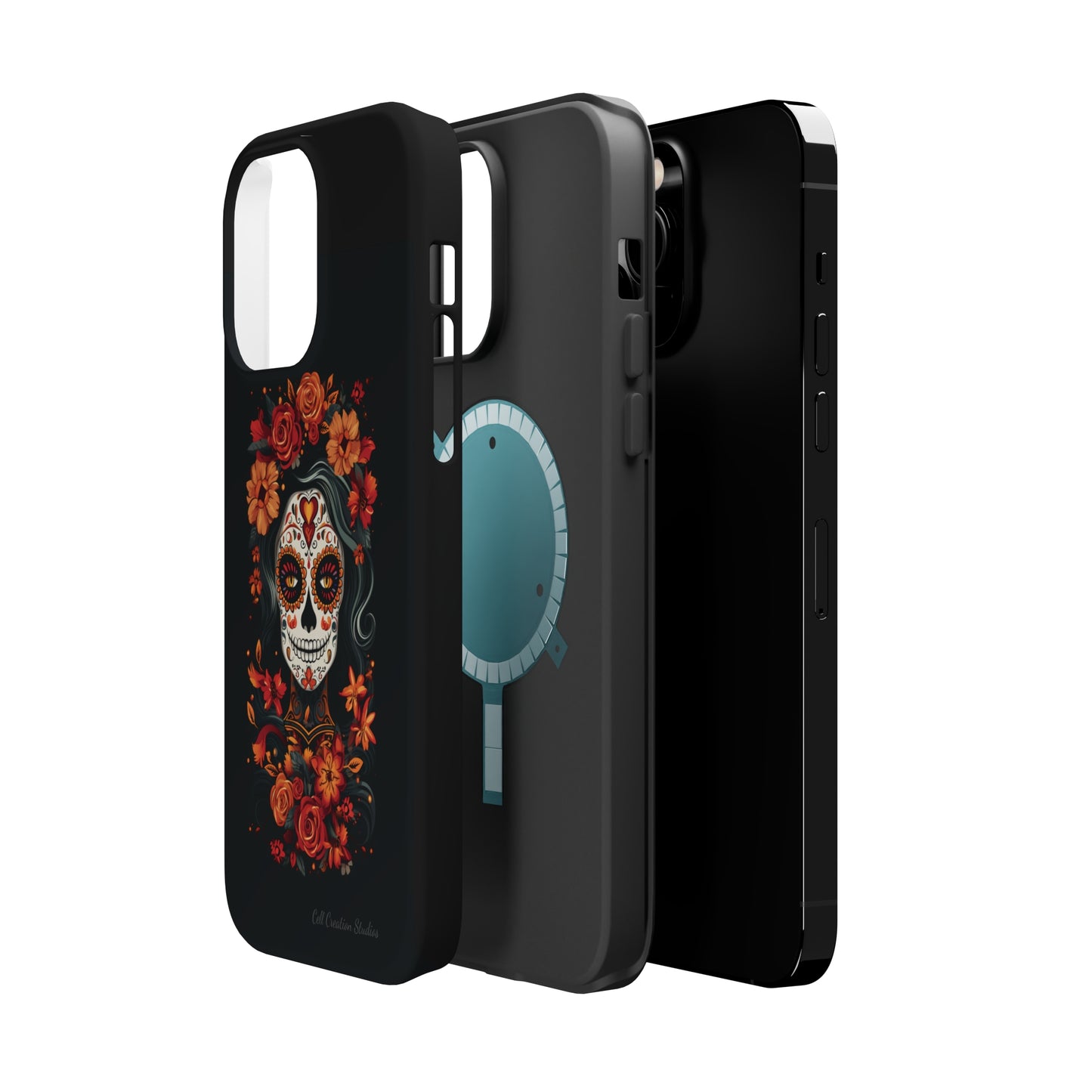 Introducing the "Day of the Dead Fiesta" Cell Phone Case – Celebrate Life in Style -MagSafe Tough Cases