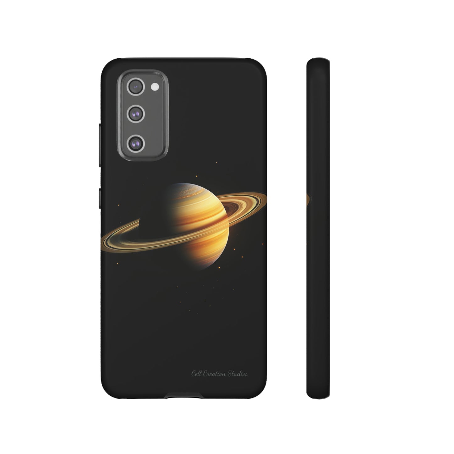 Introducing the "Saturn's Elegance" Cell Phone Case – A Cosmic Masterpiece -Tough Cases