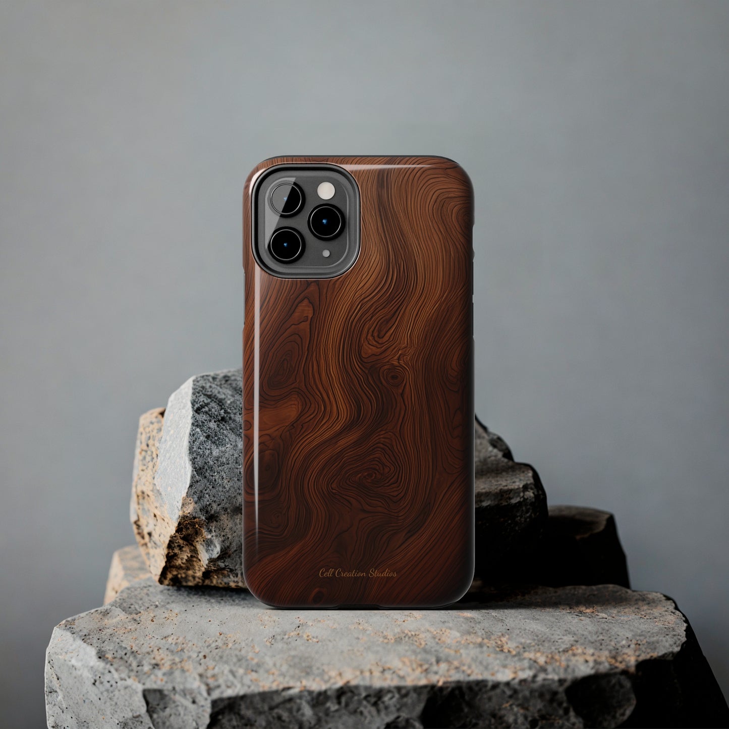Introducing the "Natural Woodgrain" Cell Phone Case – Embrace Organic Beauty with Wood Pattern Design -Tough Phone Cases