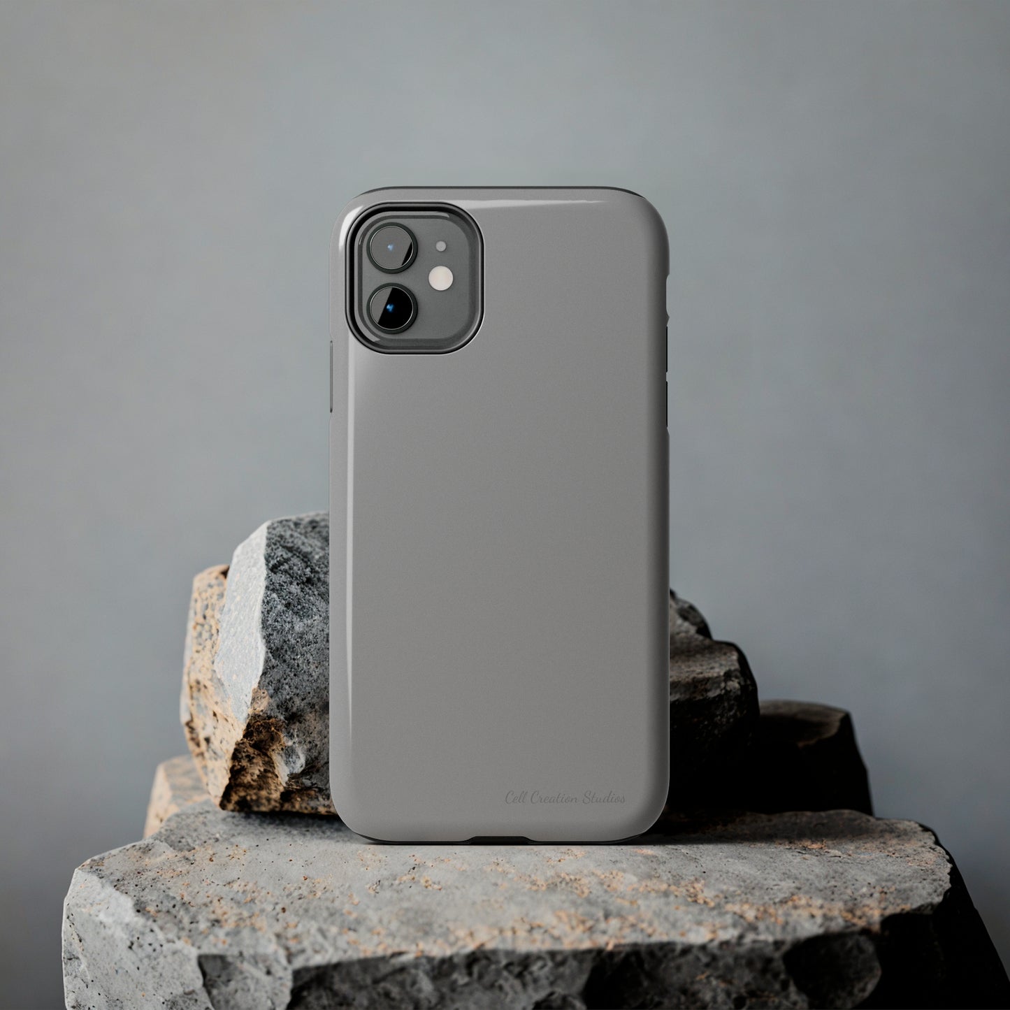 "Sleek Silver Essence" -Tough iPhone Cases