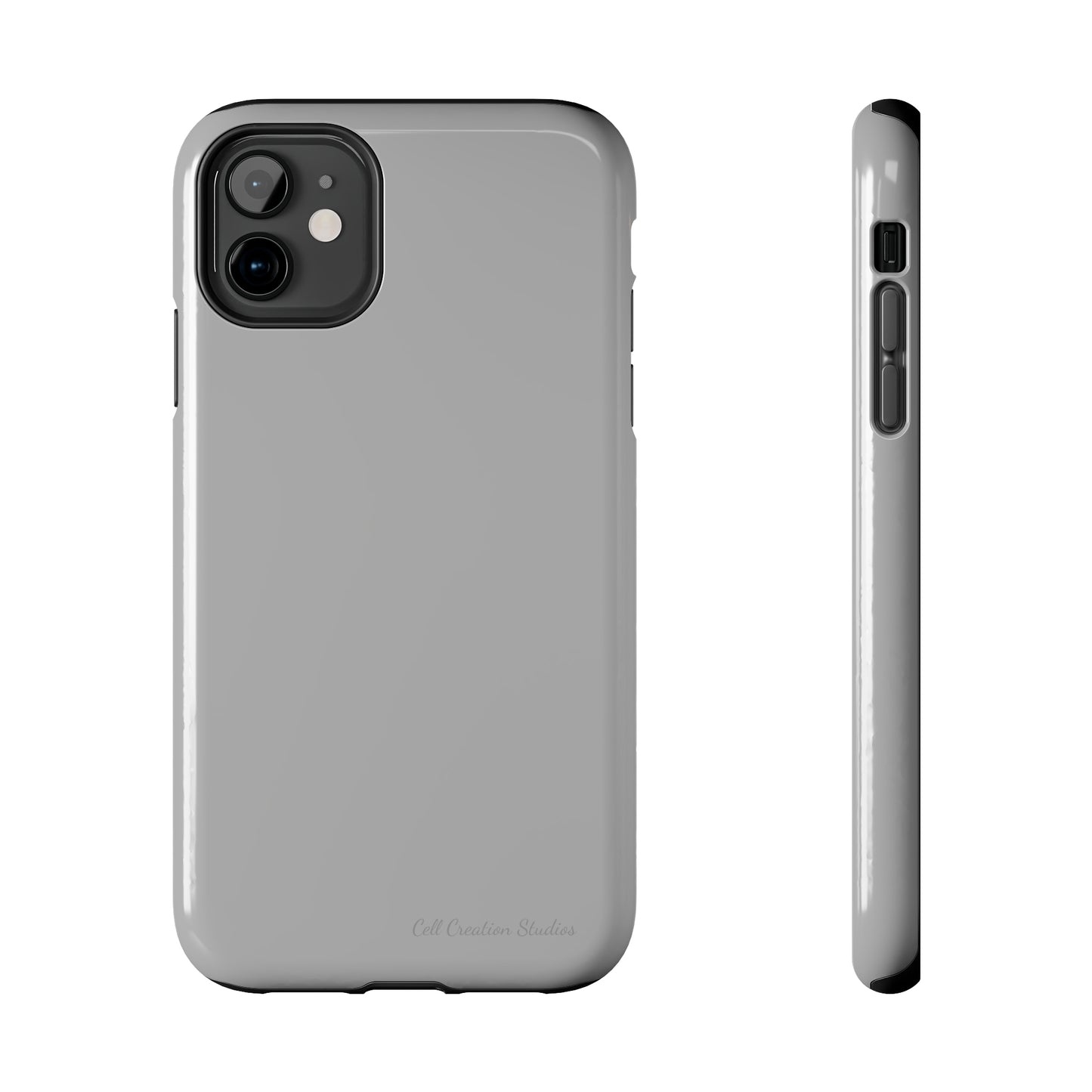 "Sleek Silver Essence" -Tough iPhone Cases
