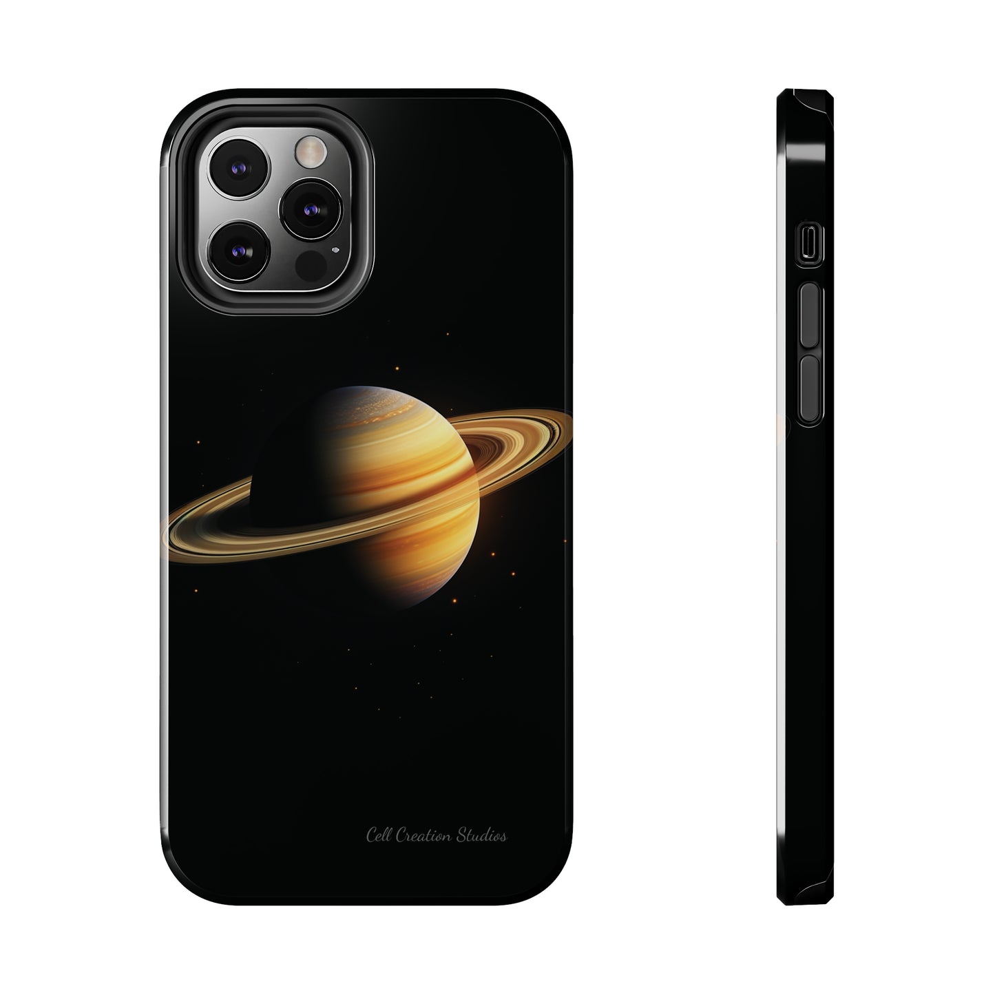 Introducing the "Saturn's Elegance" Cell Phone Case – A Cosmic Masterpiece -Tough Phone Cases
