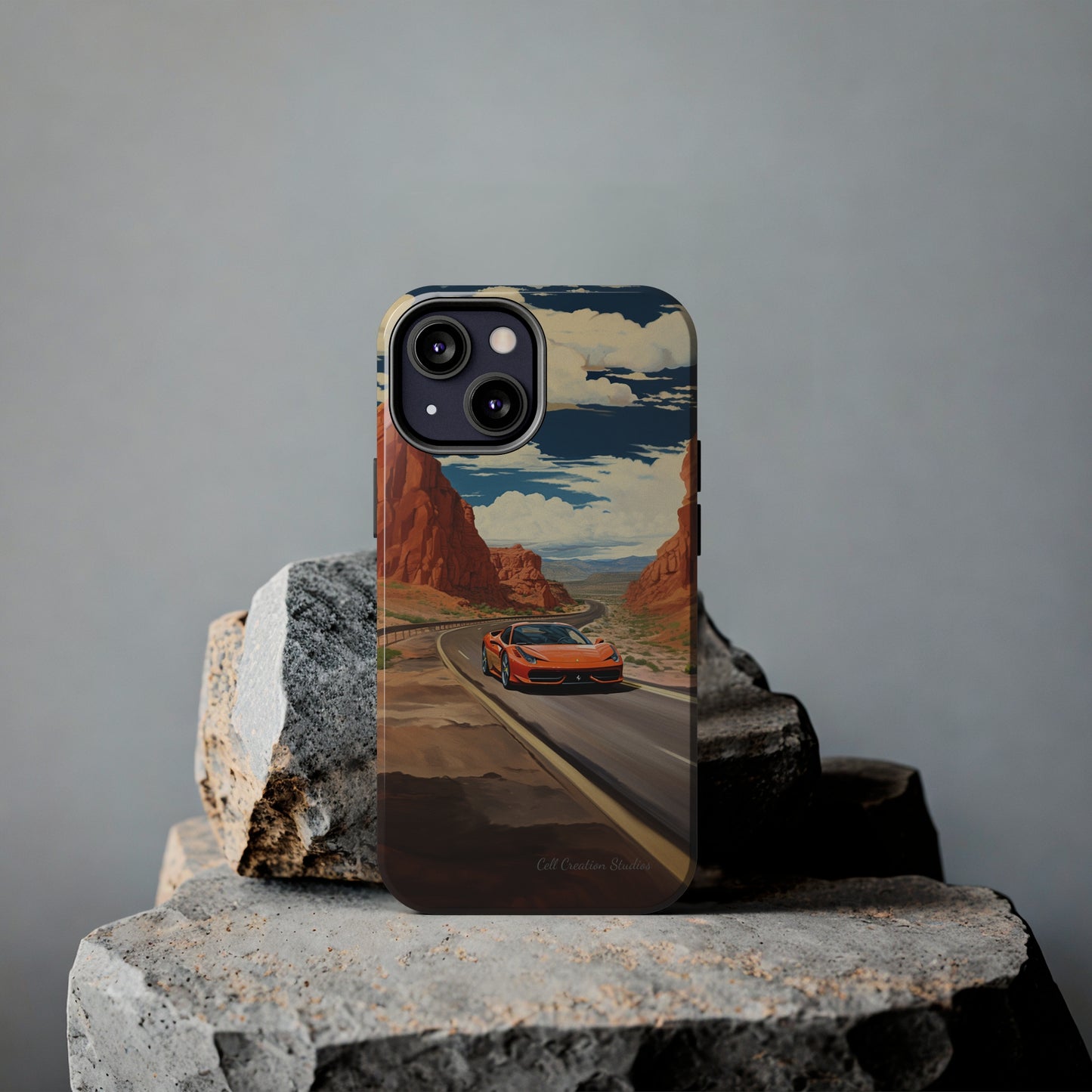 "Desert Racer Ferrari Edition" -Tough iPhone Cases