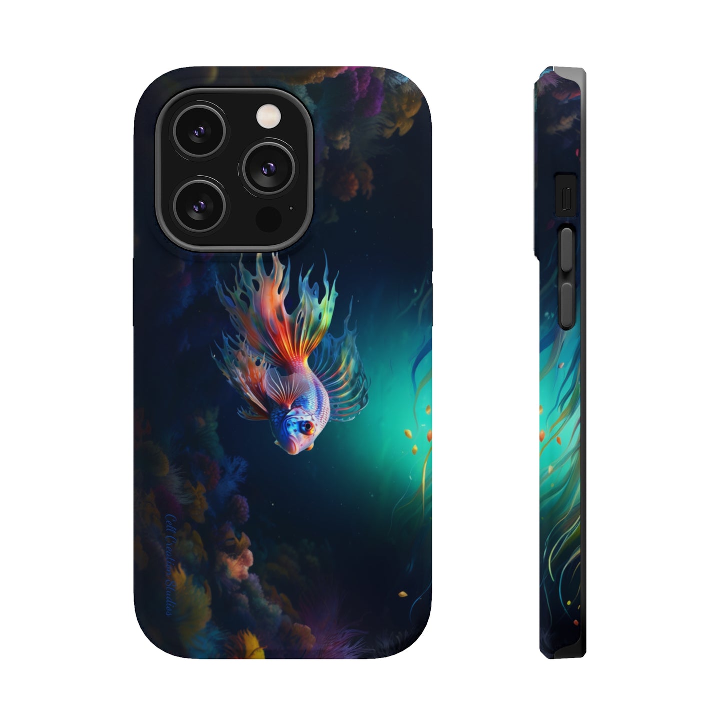 Introducing the "Aquatic Serenity" Cell Phone Case – Dive into Tranquil Waters! -MagSafe Tough Cases