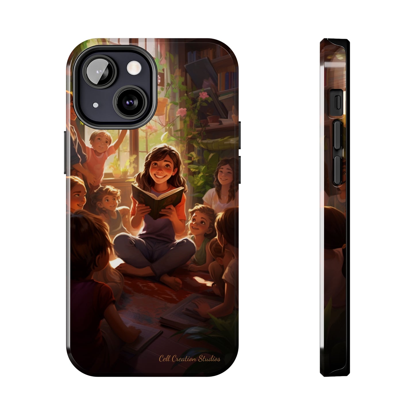 Introducing the "Inspiring Teacher's Tale" Cell Phone Case – Capture the Joy of Storytime -Tough Phone Cases