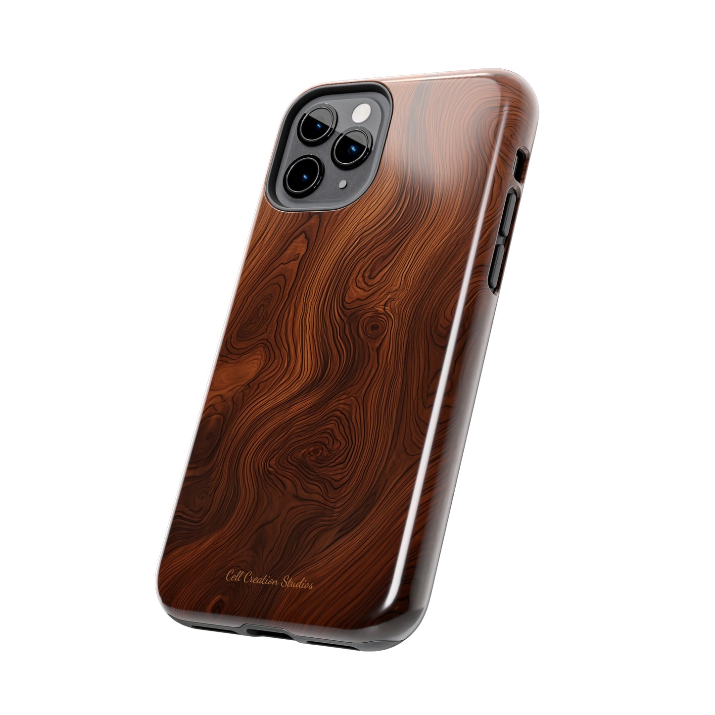 Introducing the "Natural Woodgrain" Cell Phone Case – Embrace Organic Beauty with Wood Pattern Design -Tough Phone Cases