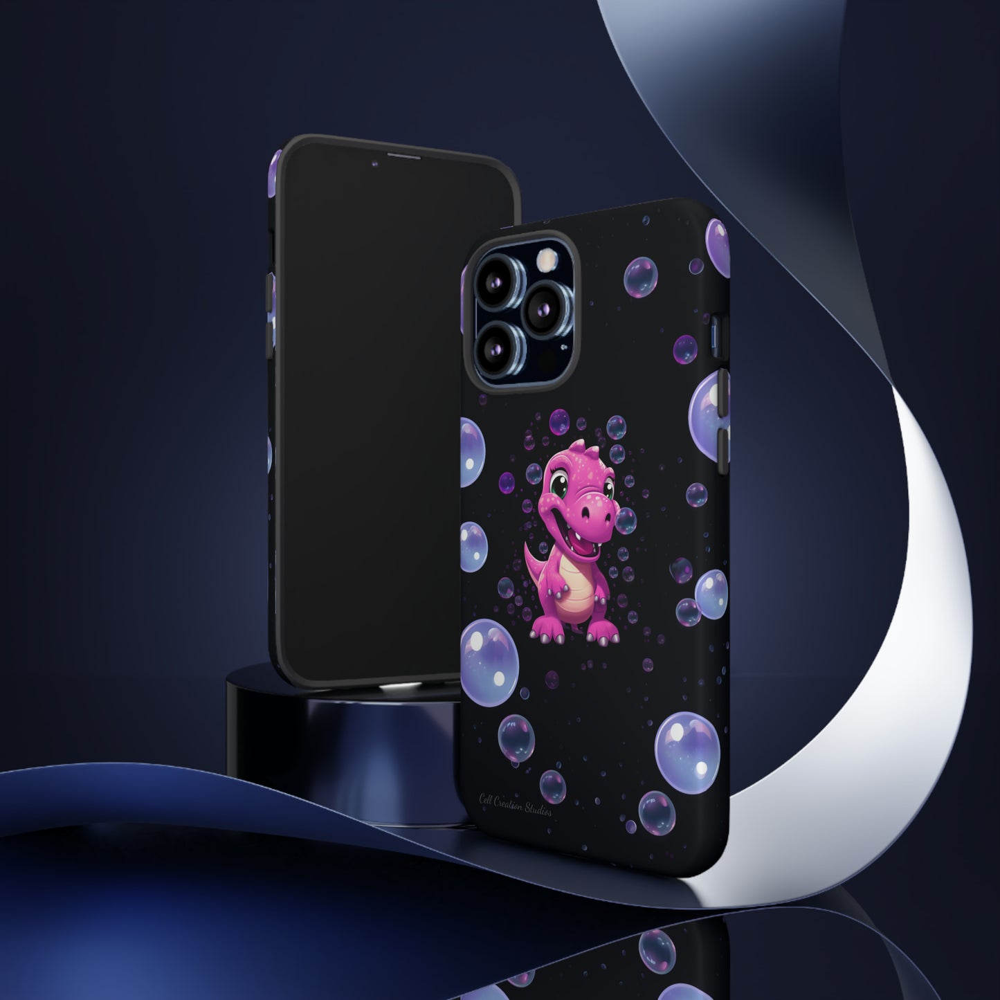 "Dino Glam" Glitter Dinosaur Phone Case -Tough Cases