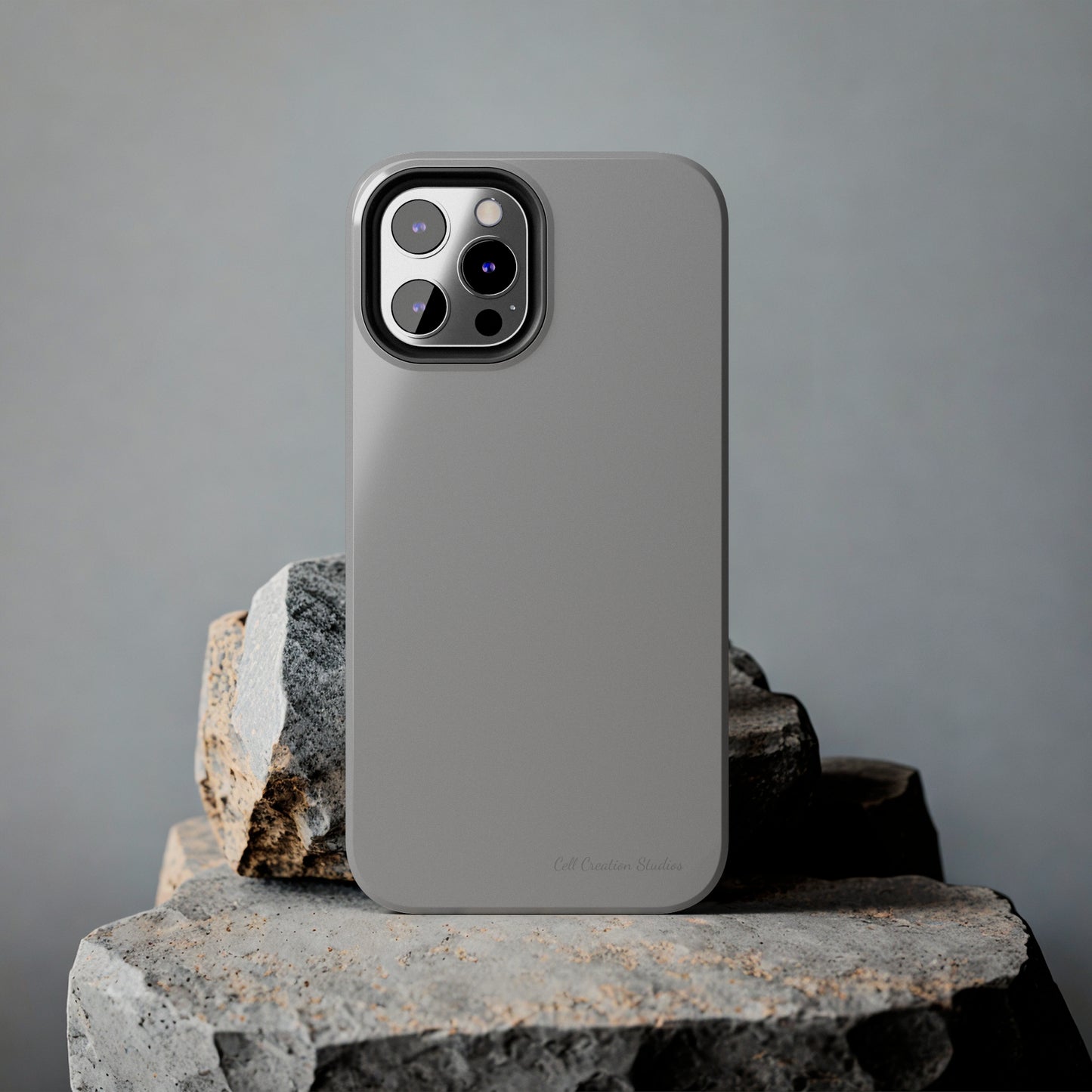 "Sleek Silver Essence" -Tough iPhone Cases