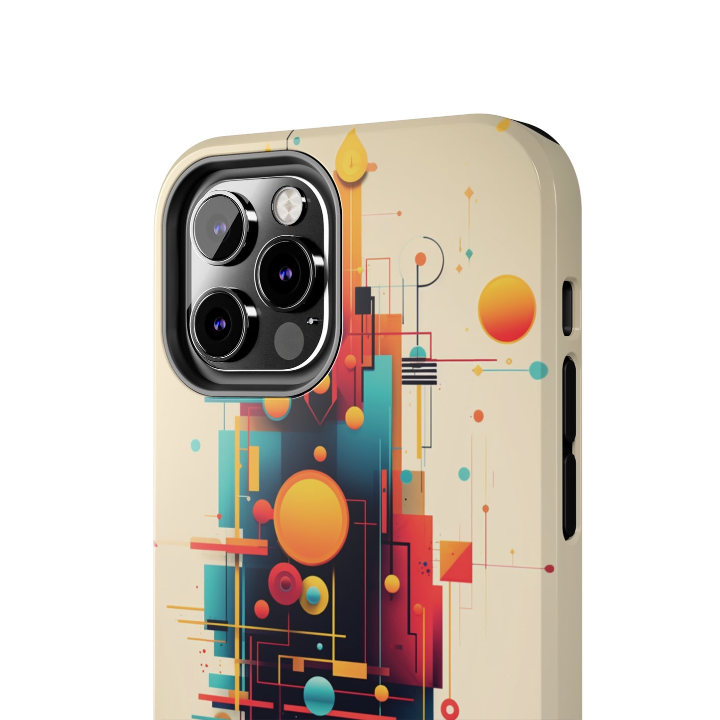 The "Colorful Geometric Pattern" Cell Phone Case- Elevate Your Phone's Look -Tough Phone Cases
