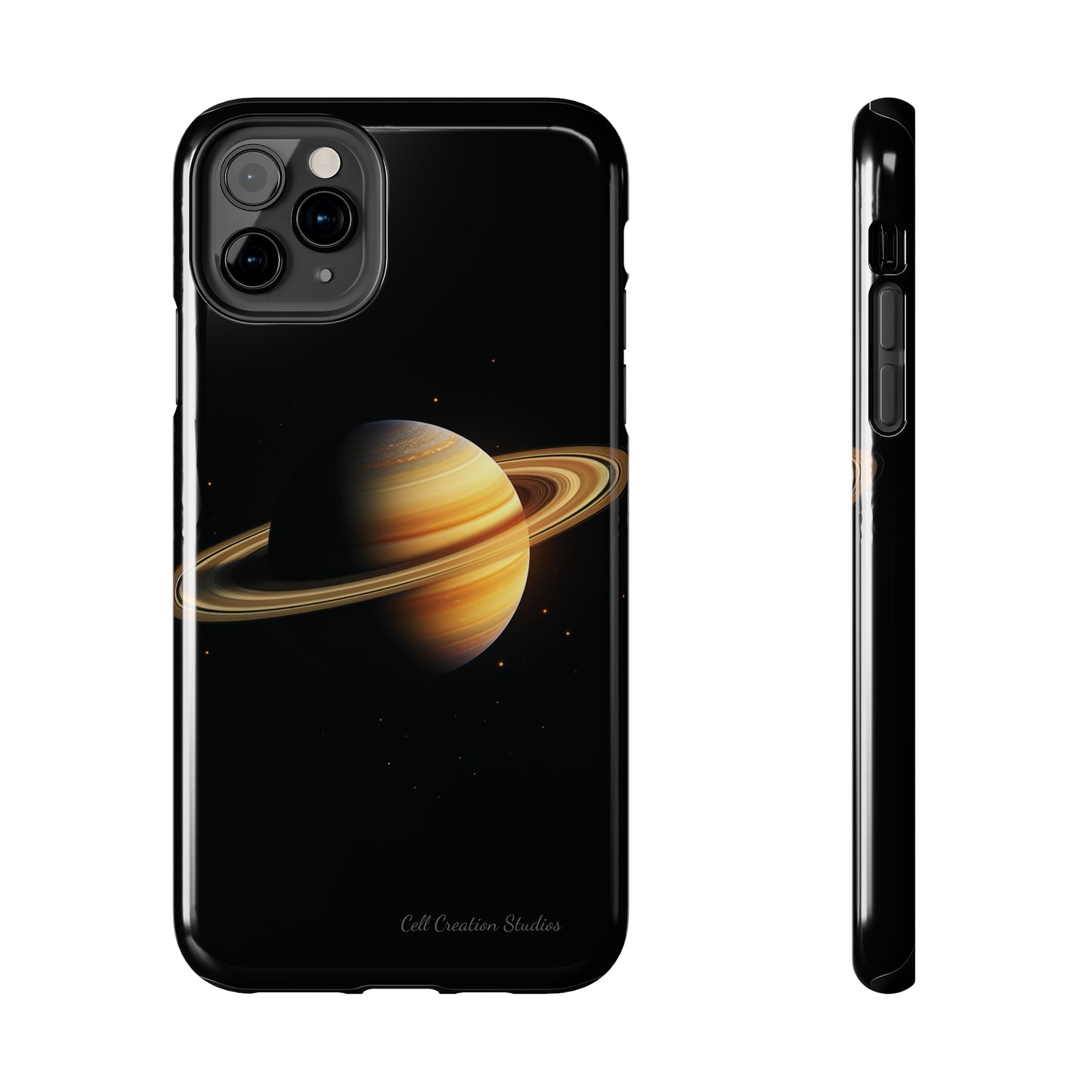 Introducing the "Saturn's Elegance" Cell Phone Case – A Cosmic Masterpiece -Tough Phone Cases