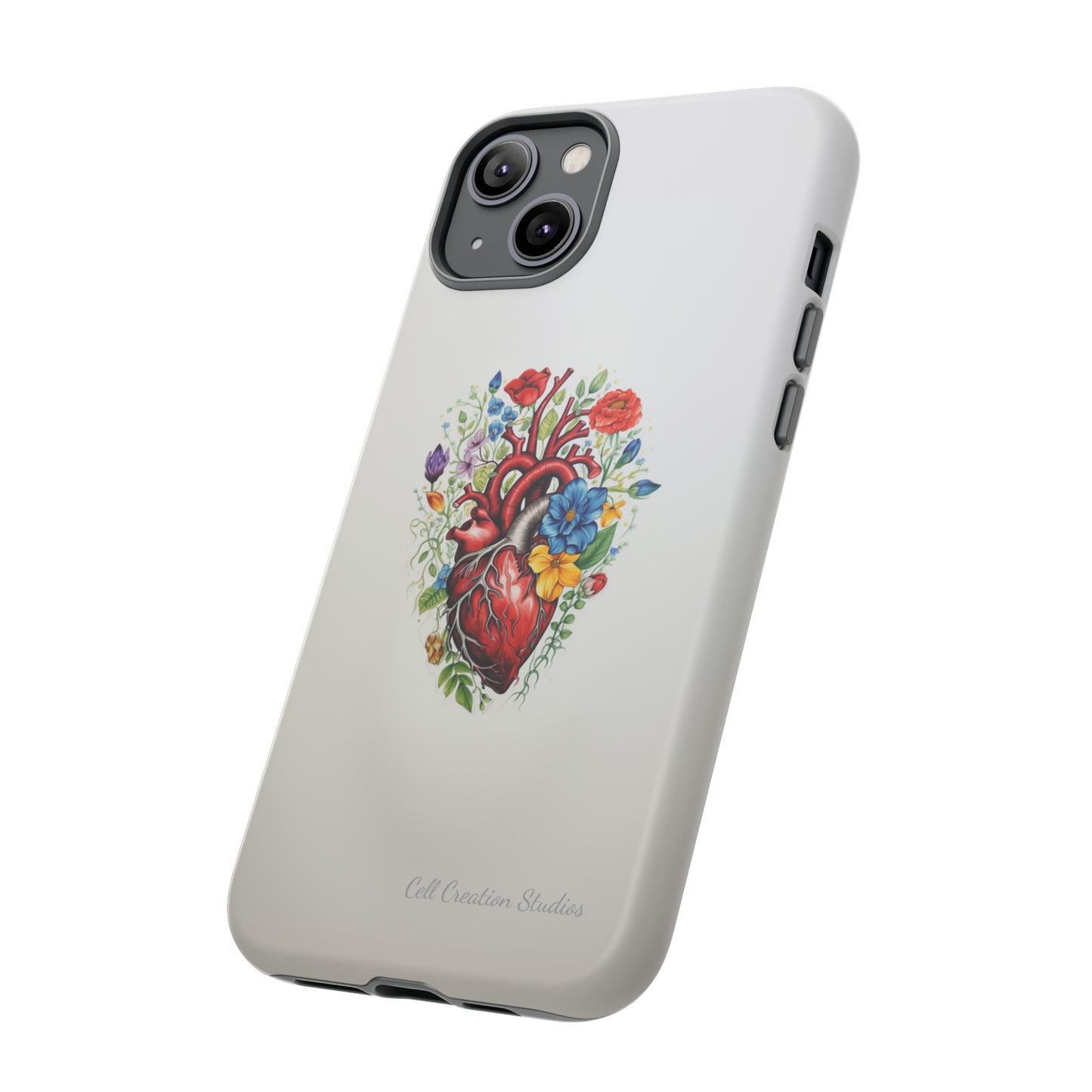 "Floral Heart Harmony" -Tough iPhone Cases