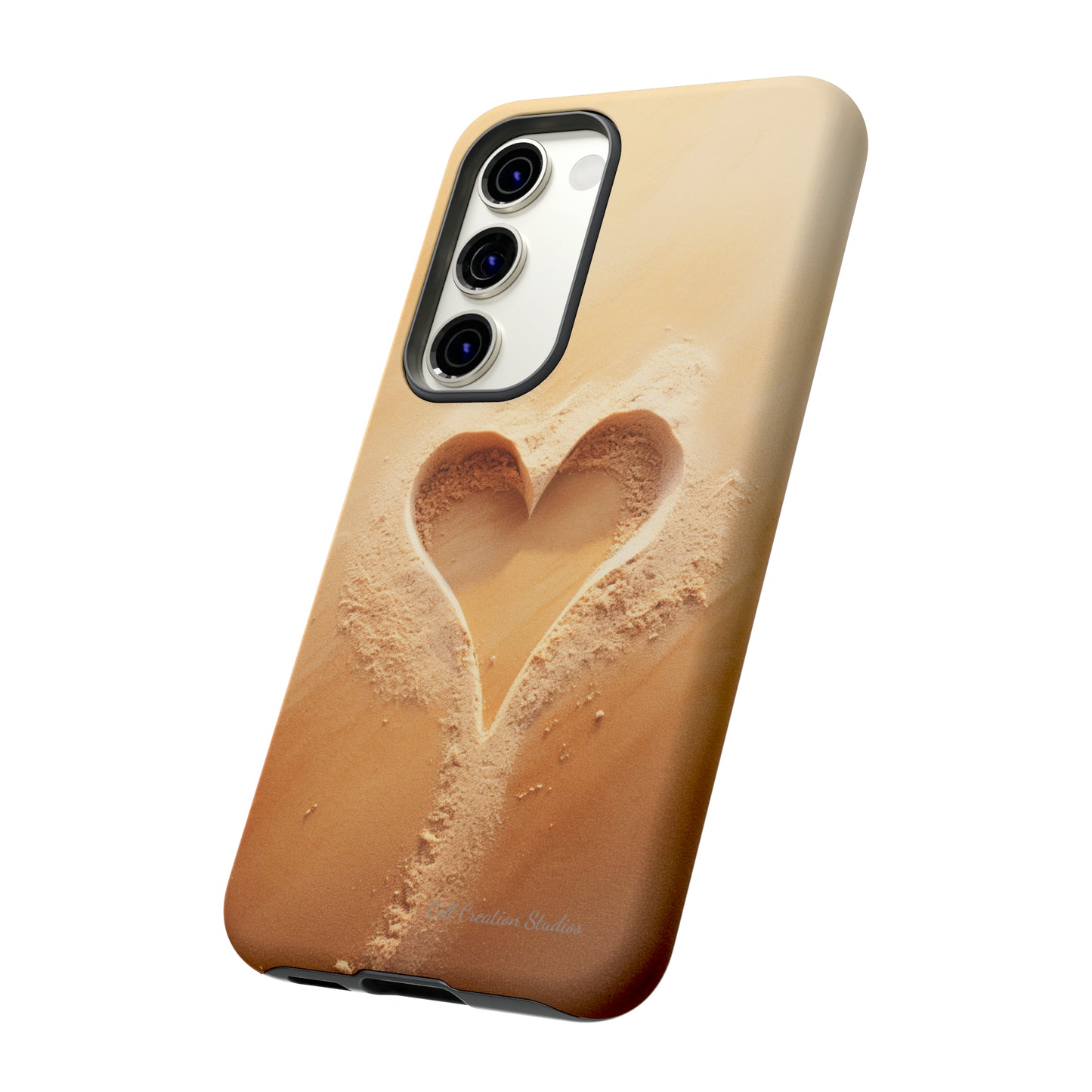 "Eternal Love: Sand Heart" Cell Phone Case -Tough Cases