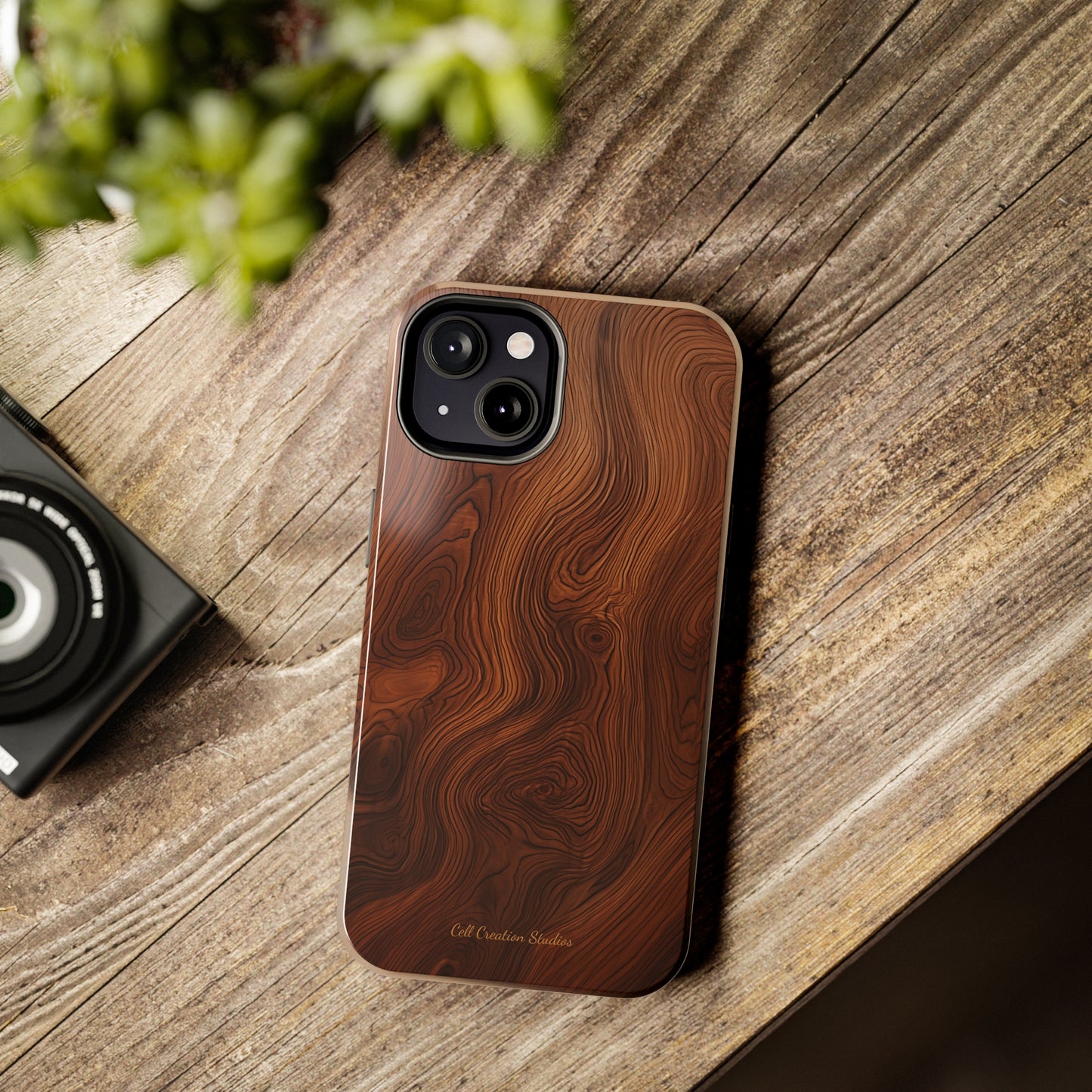 Introducing the "Natural Woodgrain" Cell Phone Case – Embrace Organic Beauty with Wood Pattern Design -Tough Phone Cases