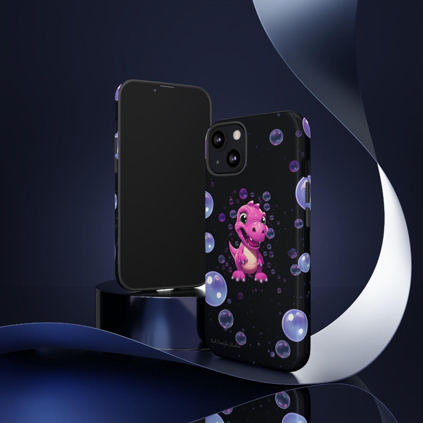 "Dino Glam" Glitter Dinosaur Phone Case -Tough Cases