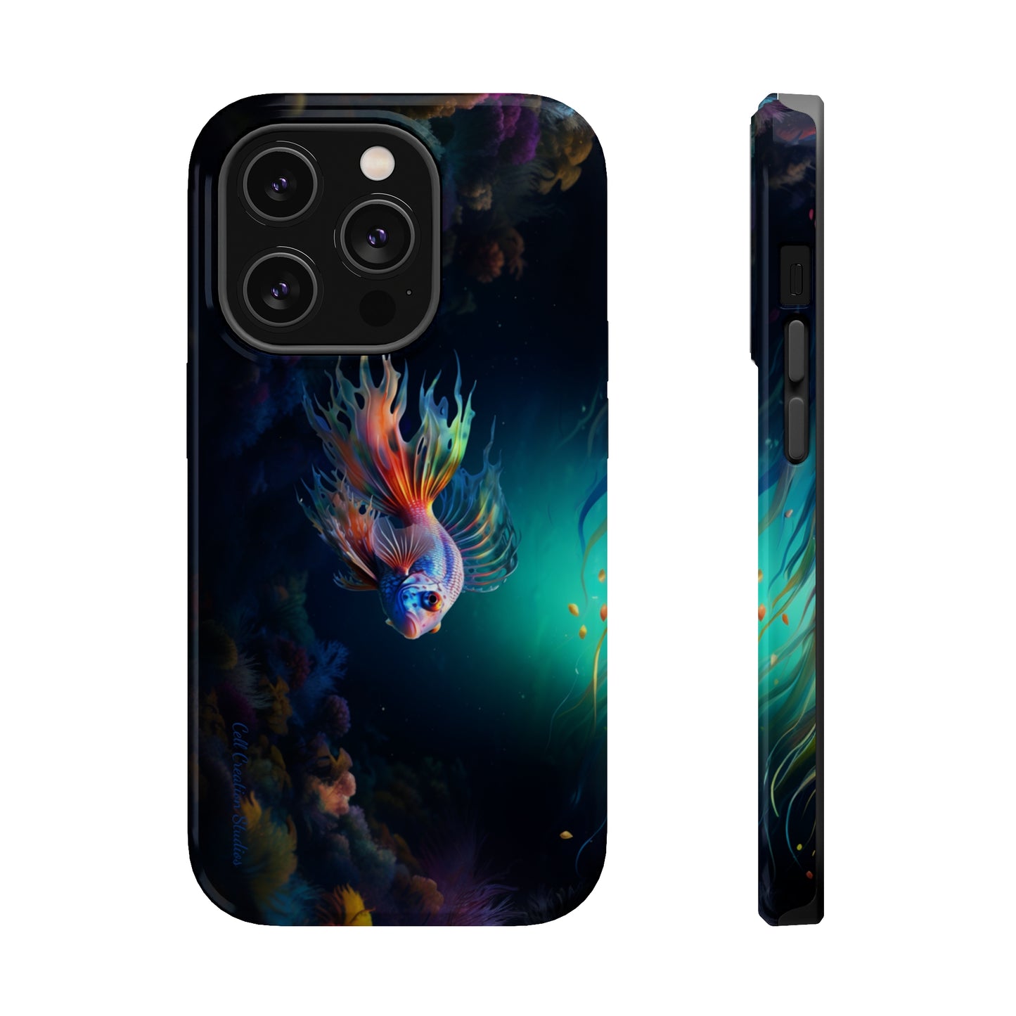 Introducing the "Aquatic Serenity" Cell Phone Case – Dive into Tranquil Waters! -MagSafe Tough Cases