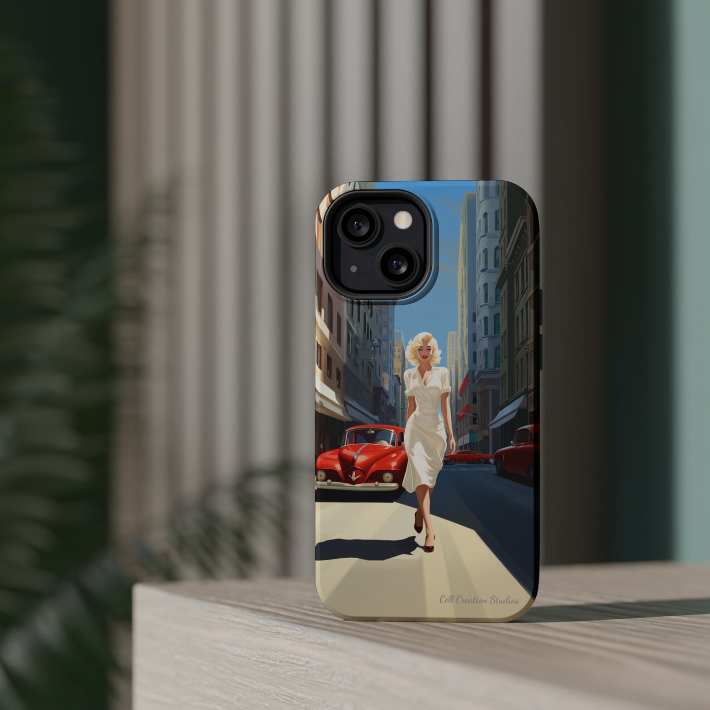 "City Stroll Glamour" Marilyn Monroe Phone Case -MagSafe Tough Cases